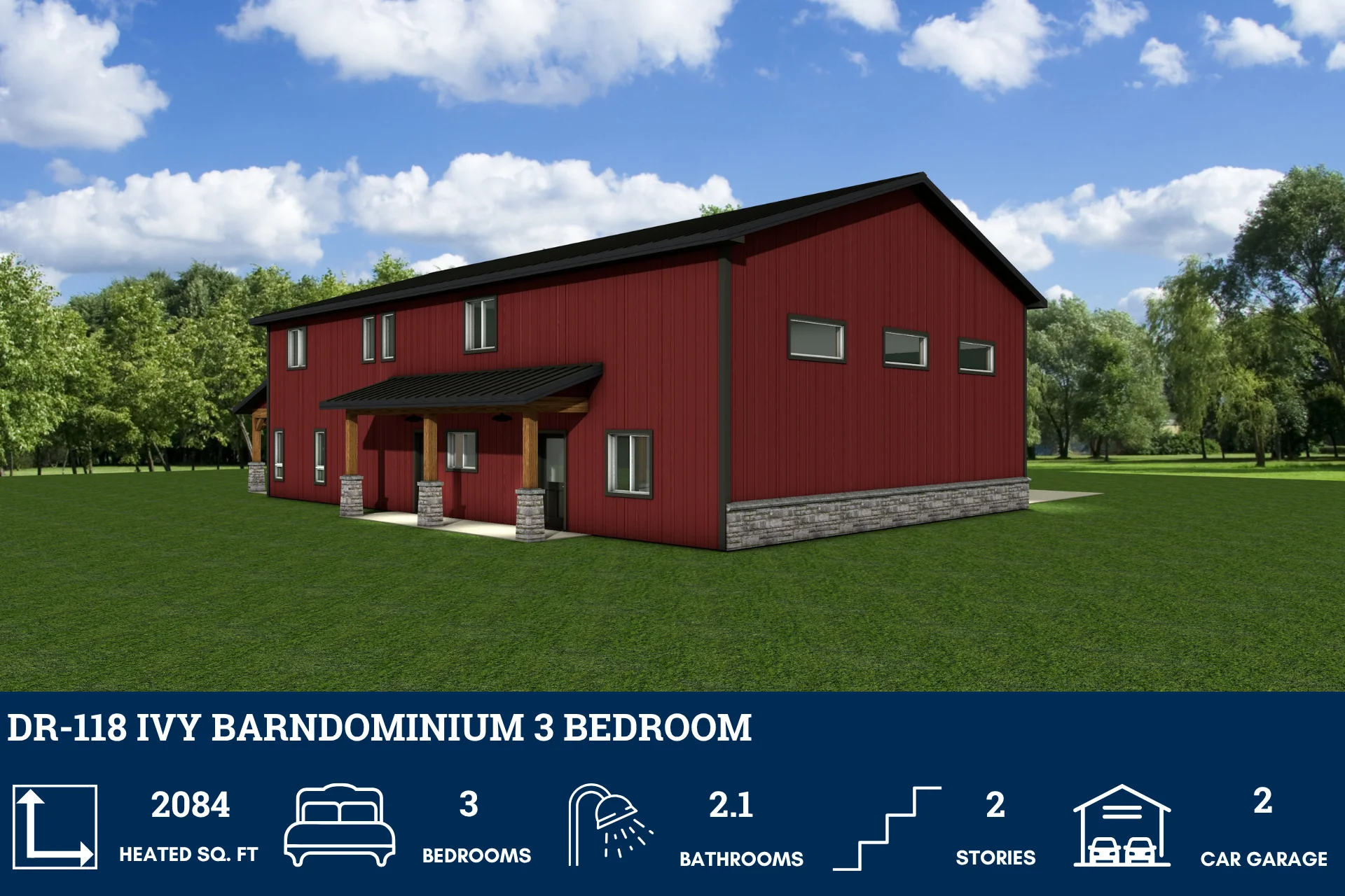 DR-118 Ivy Barndominium House Plan - Image 9