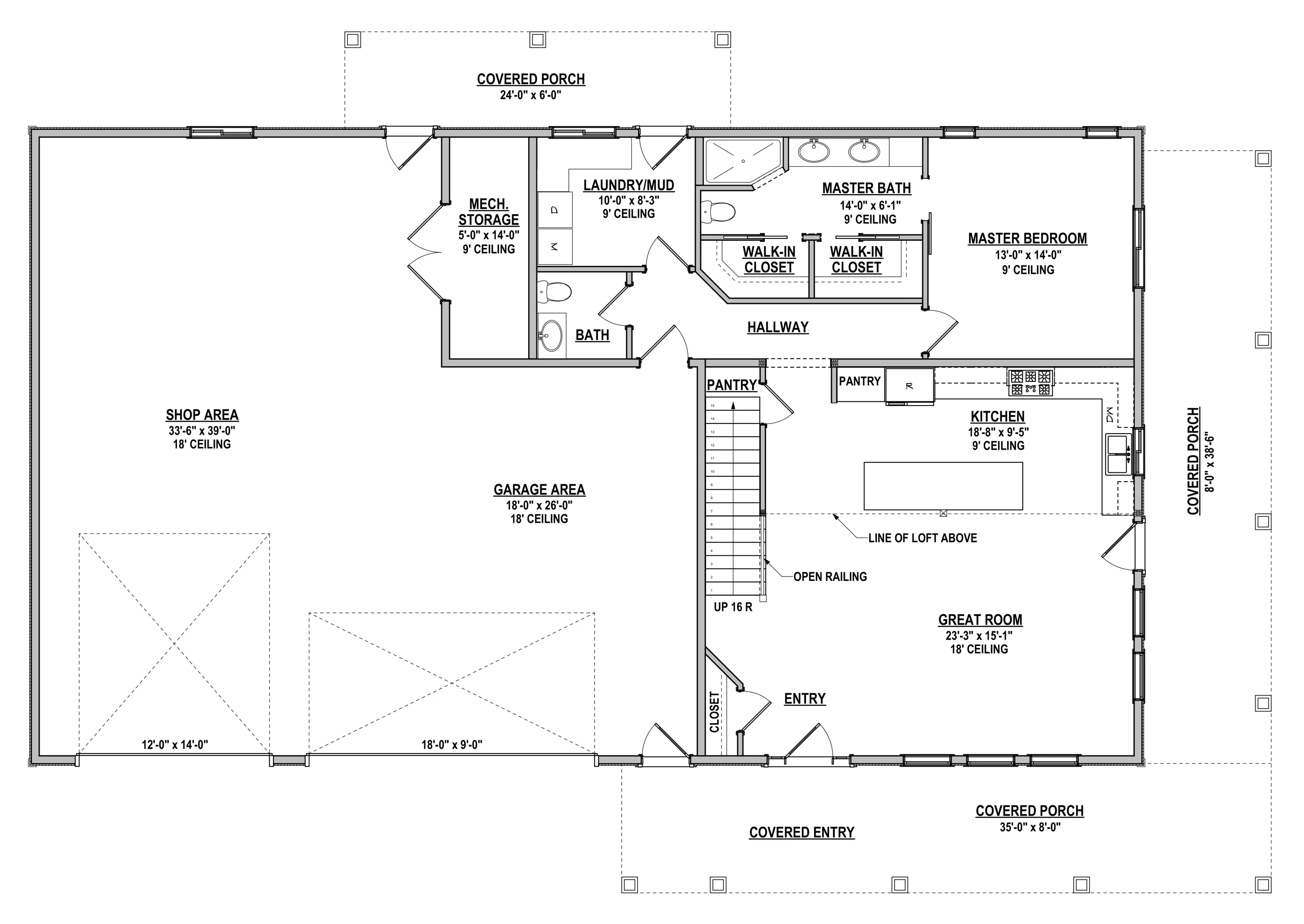 DR-122 Rachel Barndominium House Plan - Image 13