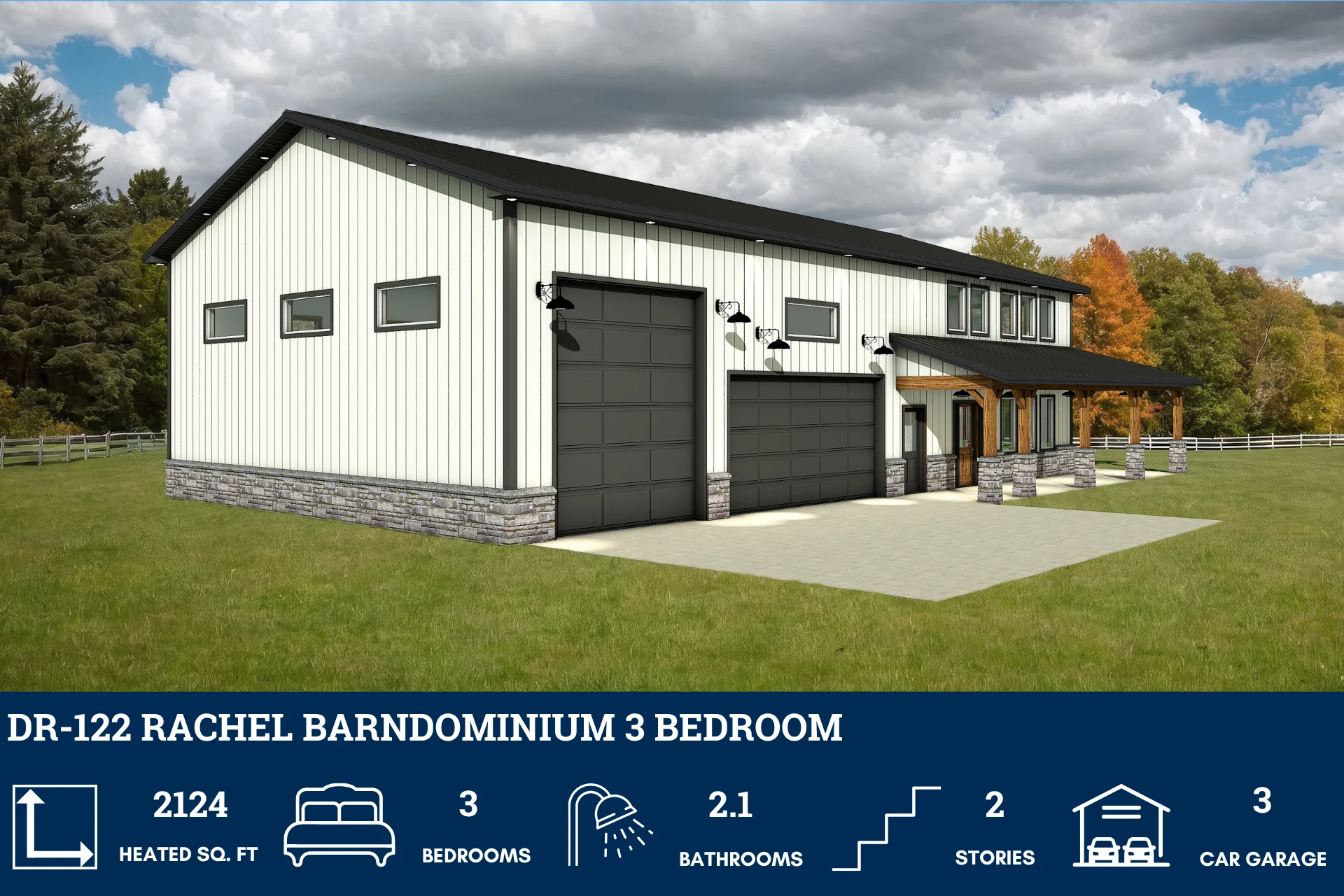 DR-122 Rachel Barndominium House Plan - Image 6