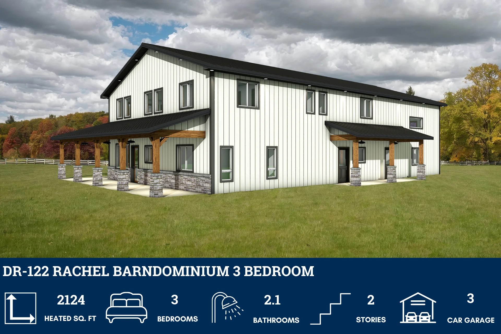 DR-122 Rachel Barndominium House Plan - Image 7
