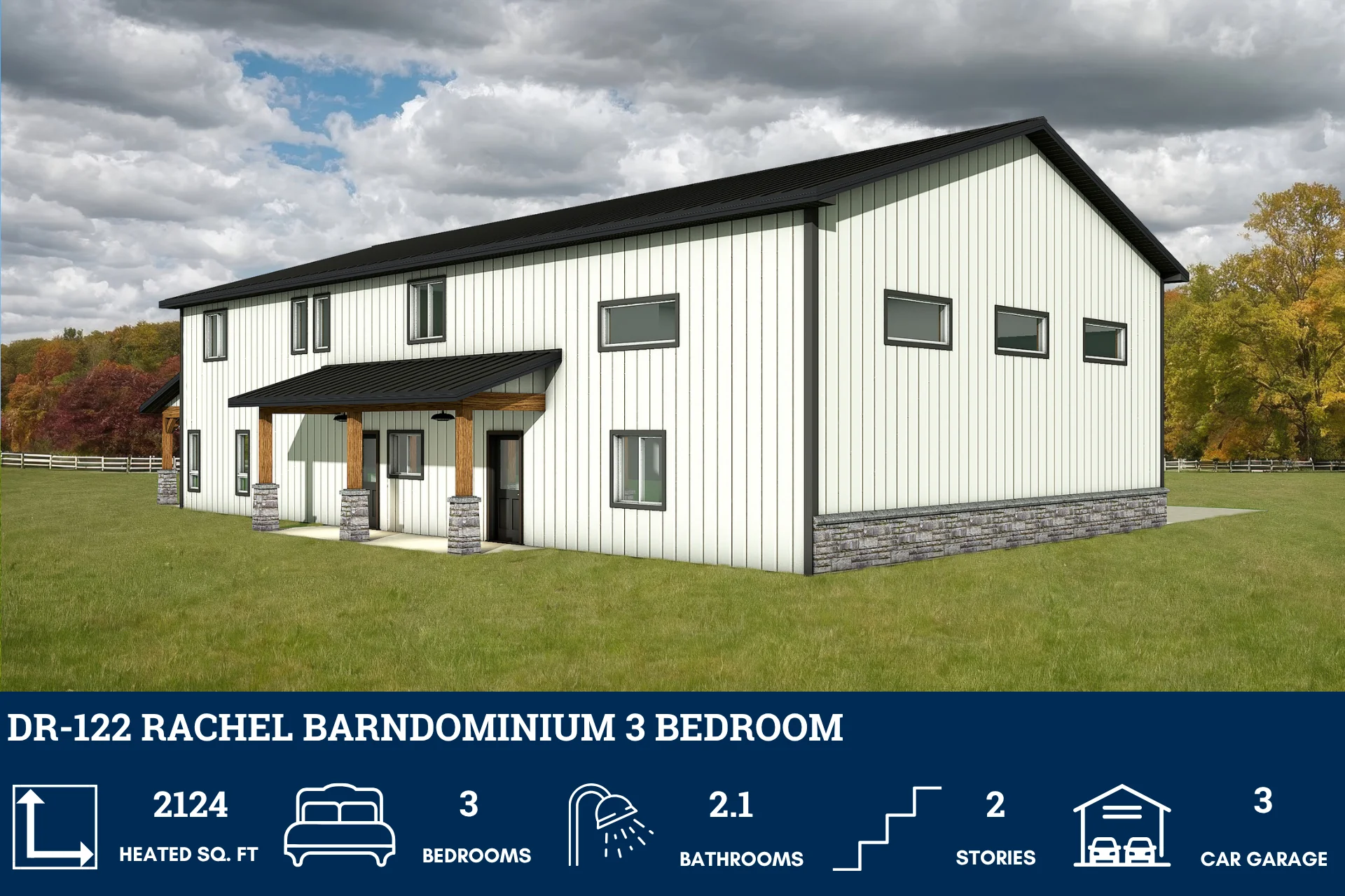 DR-122 Rachel Barndominium House Plan - Image 8
