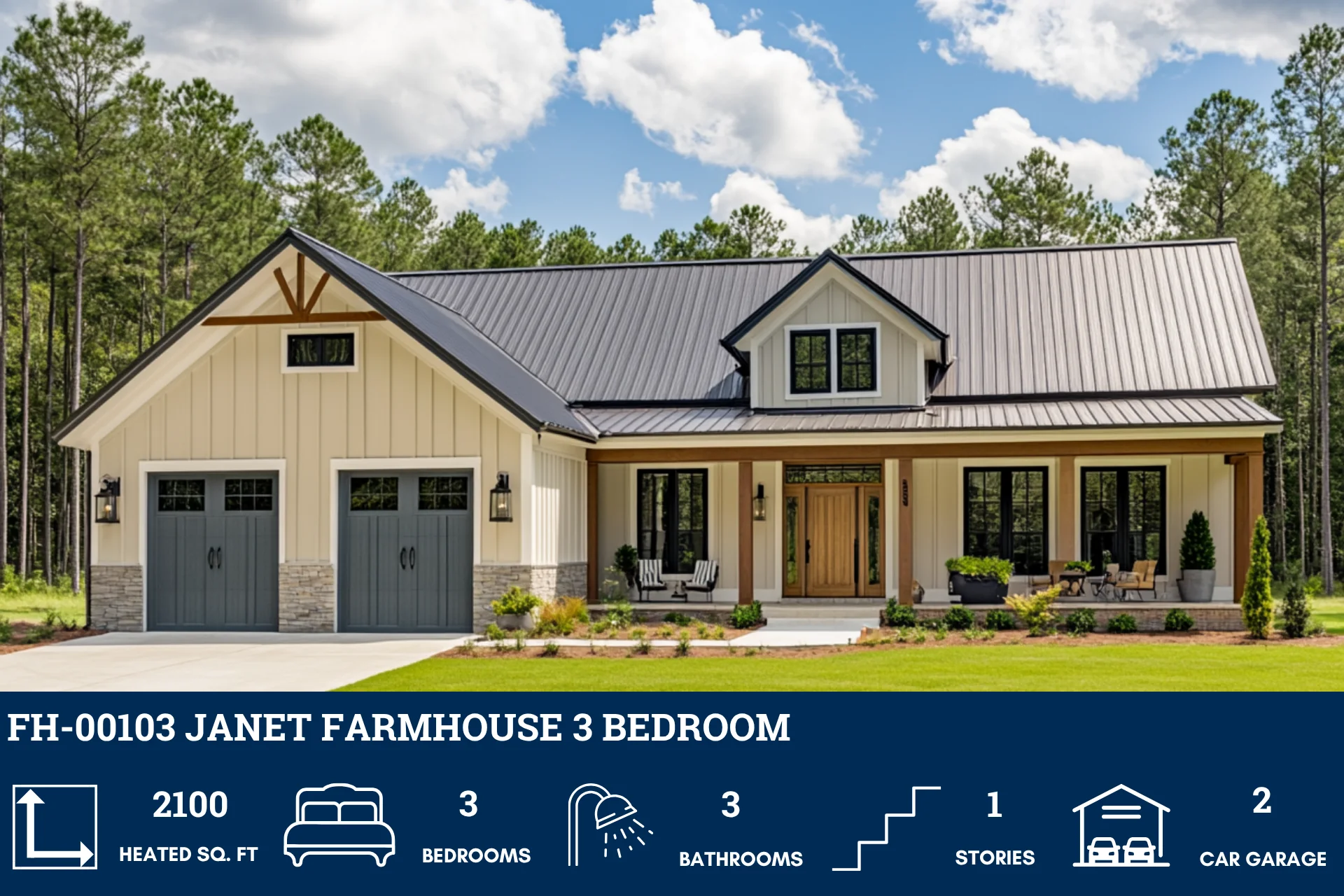 FH-00103 Janet Farmhouse Plan - Image 2
