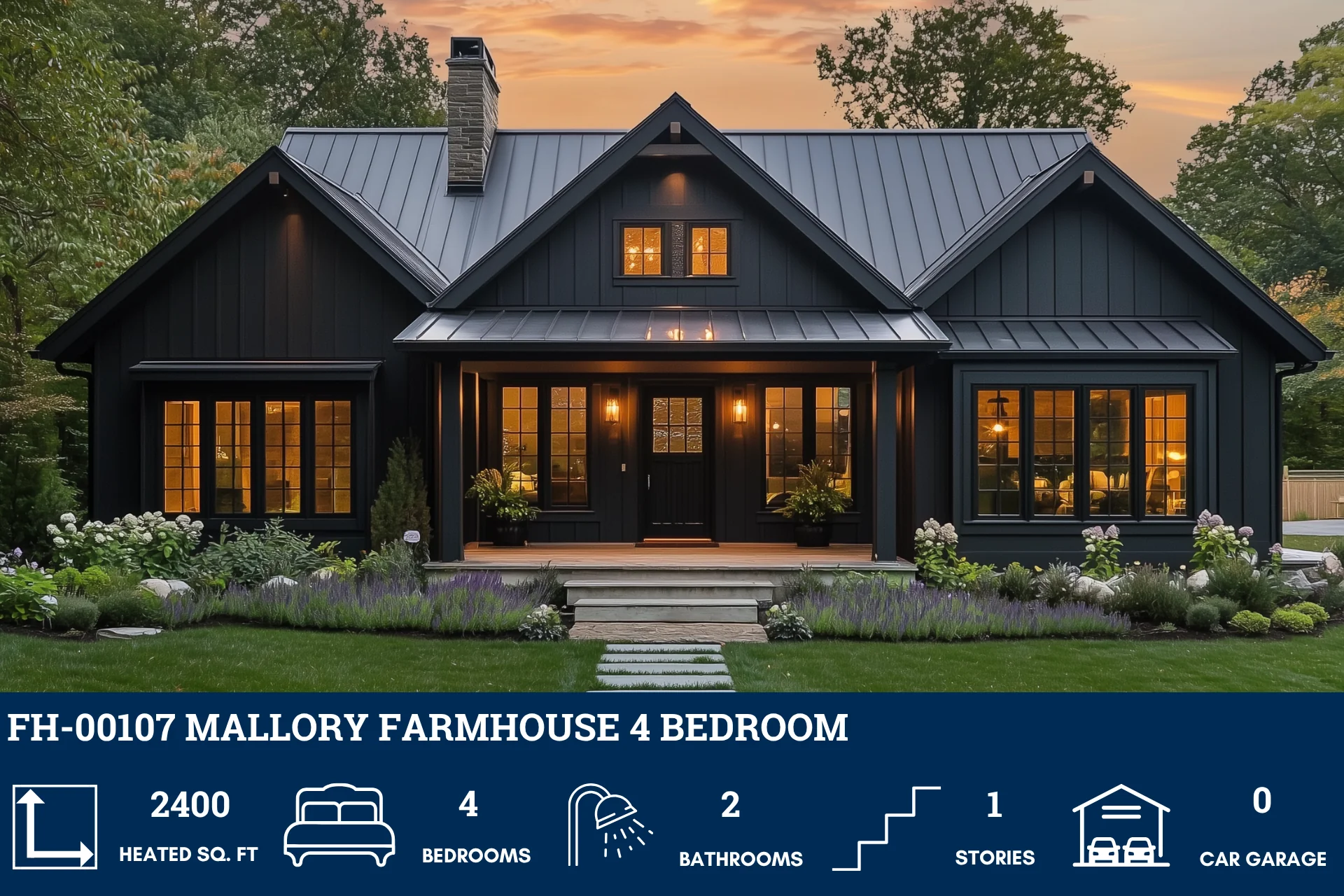 FH-00107 Mallory Farmhouse Plan - Image 2