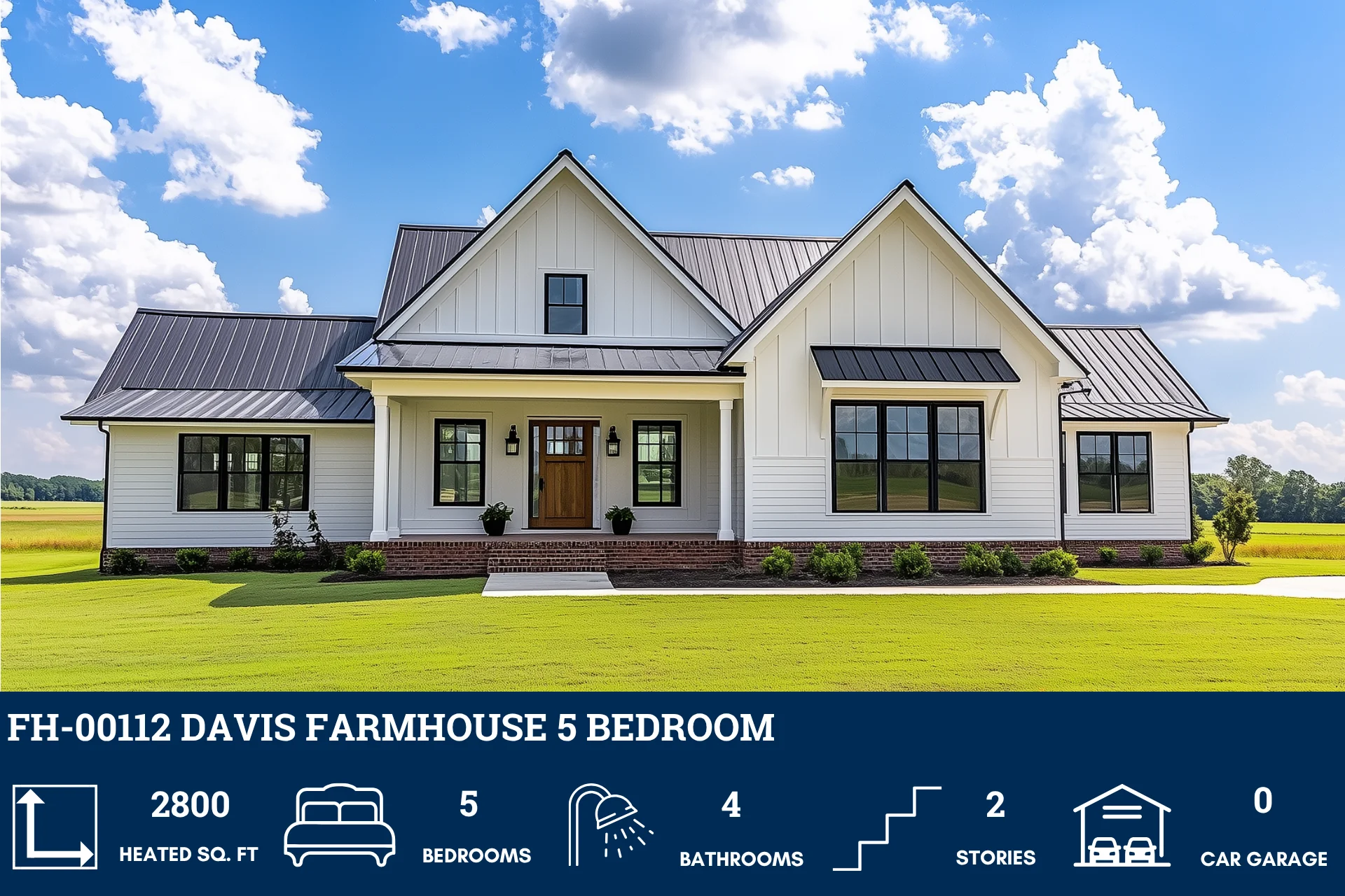 FH-00112 Davis Farmhouse Plan - Image 2