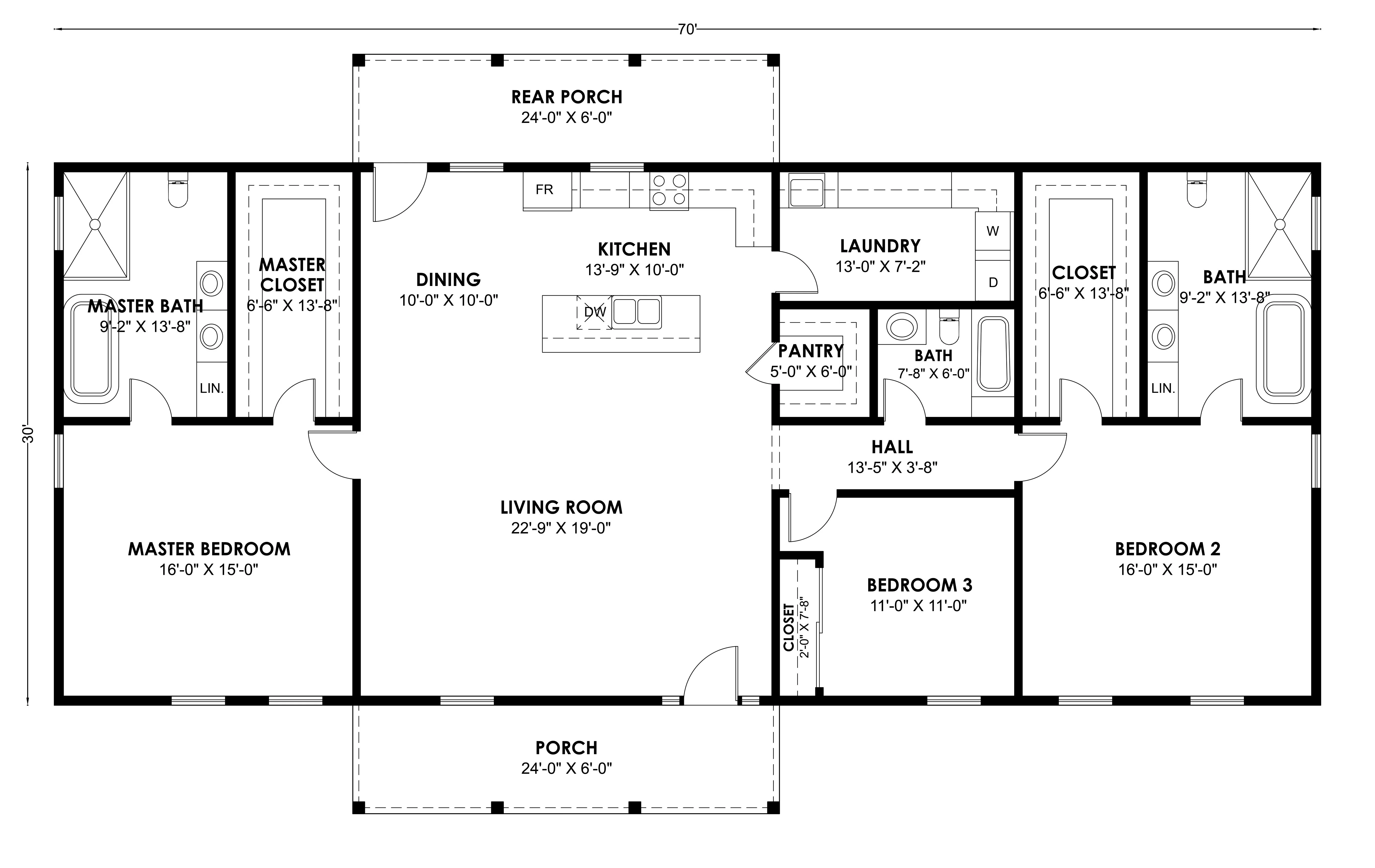 FH-00113 Candice Farmhouse Plan - Image 3
