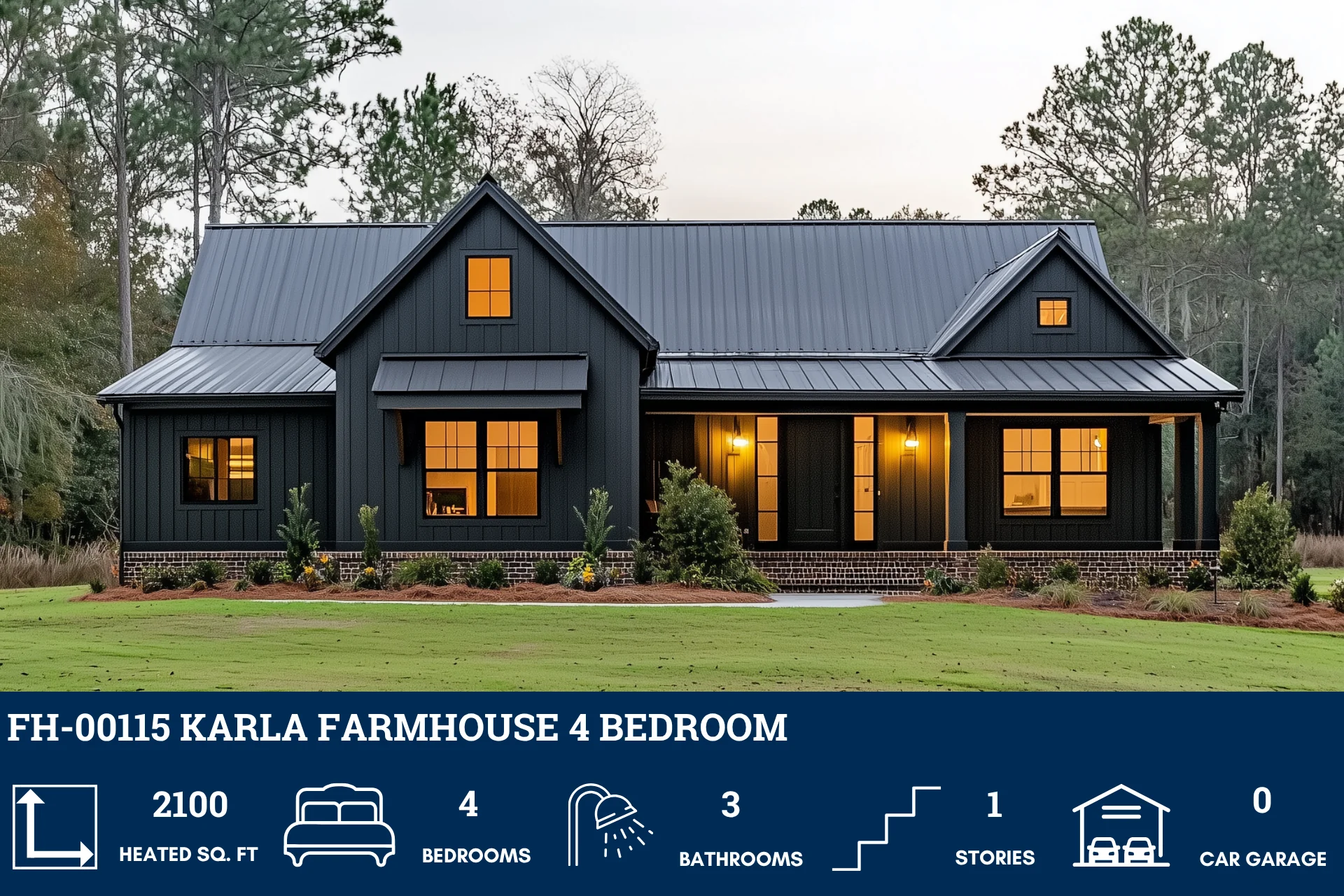 FH-00115 Karla Farmhouse Plan - Image 2