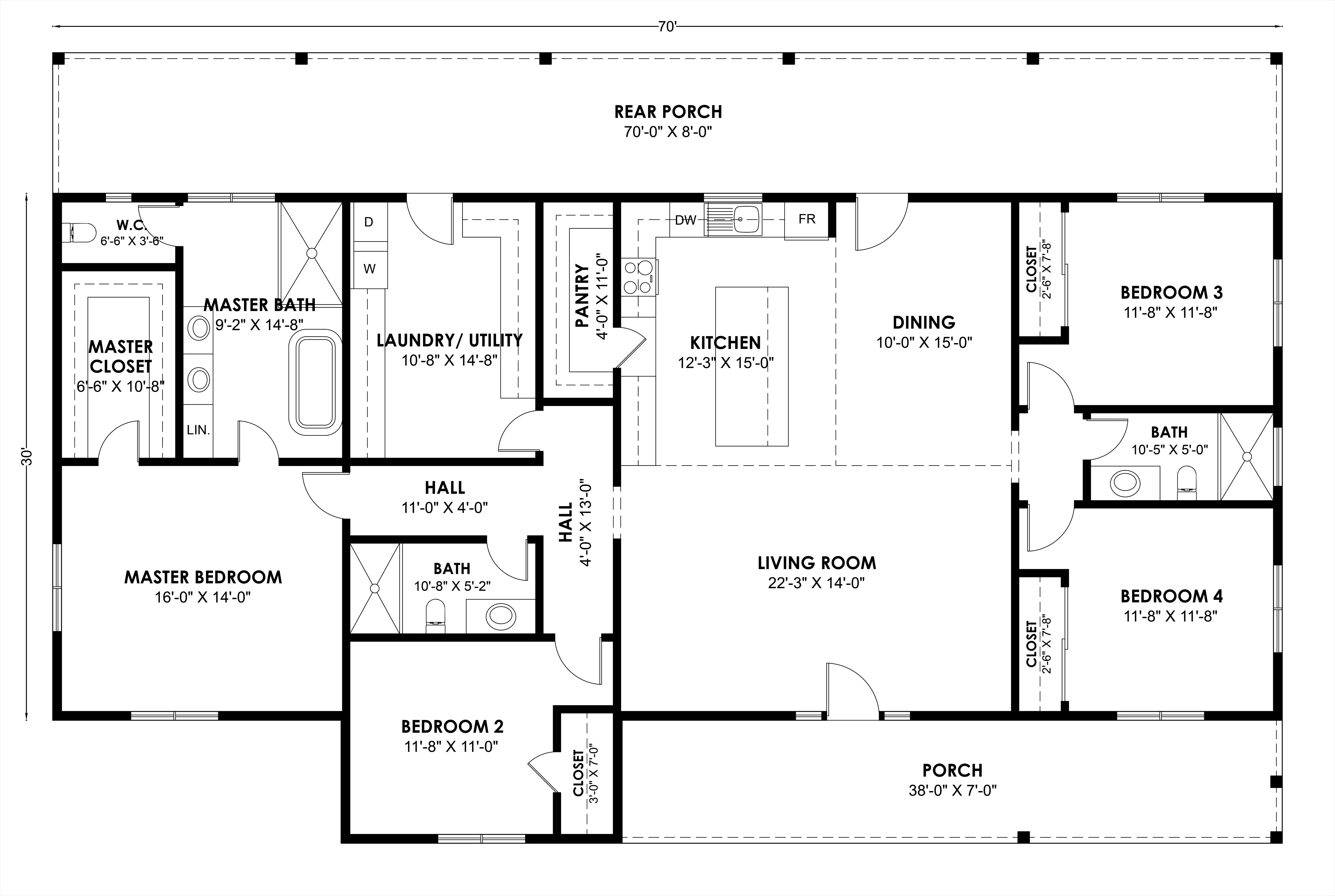 FH-00115 Karla Farmhouse Plan - Image 3