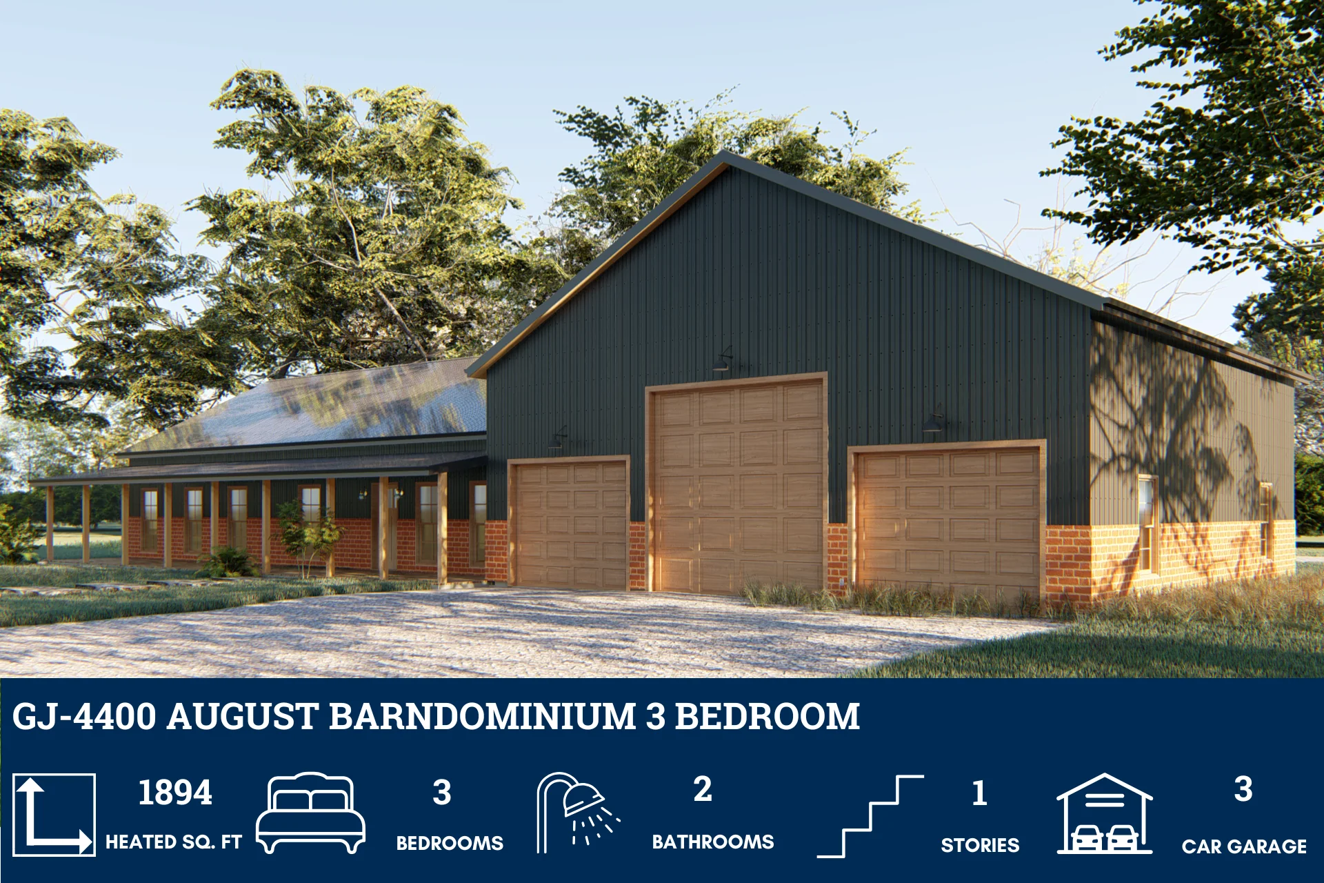 GJ-4400 August Barndominium House Plan - Image 2