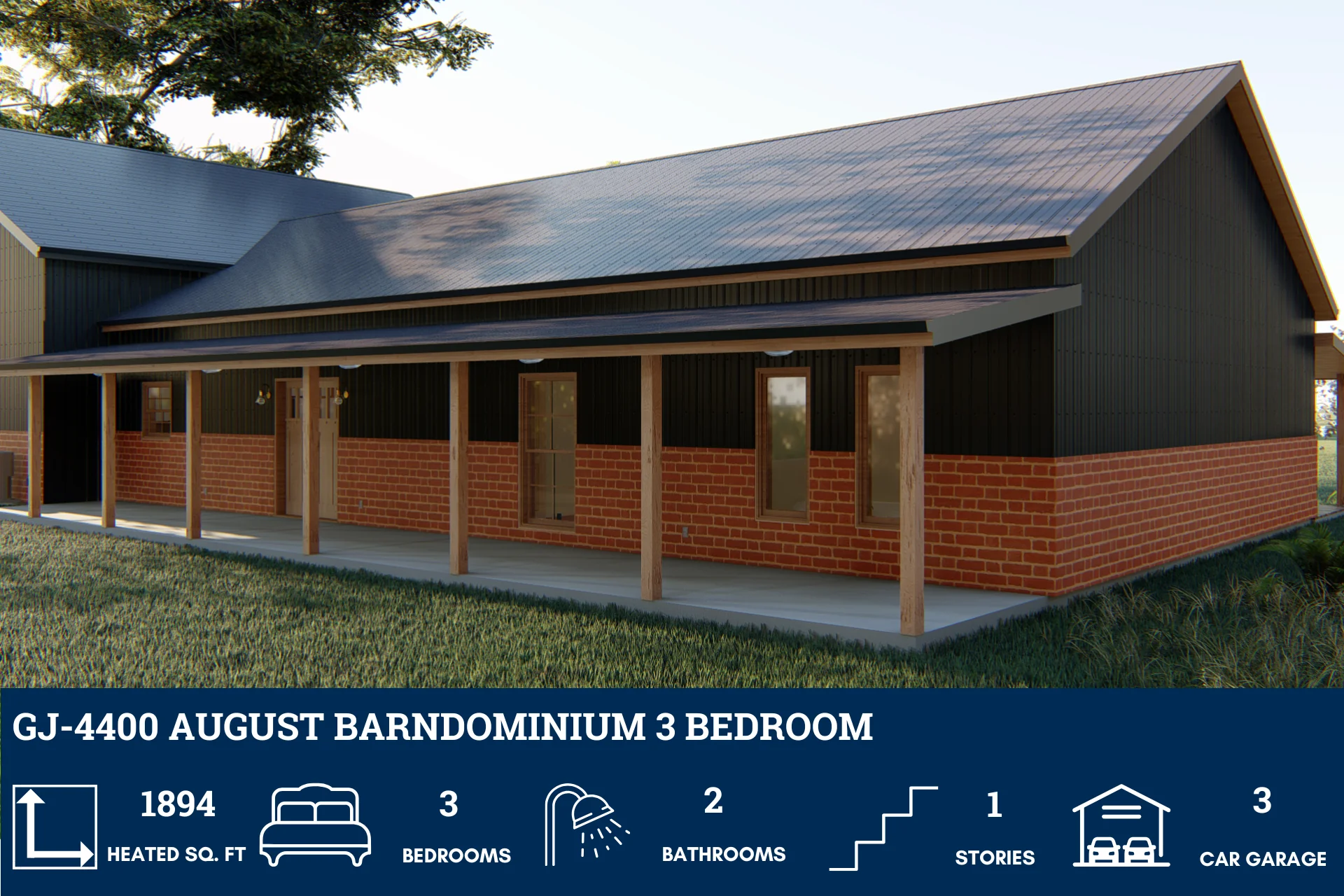GJ-4400 August Barndominium House Plan - Image 3