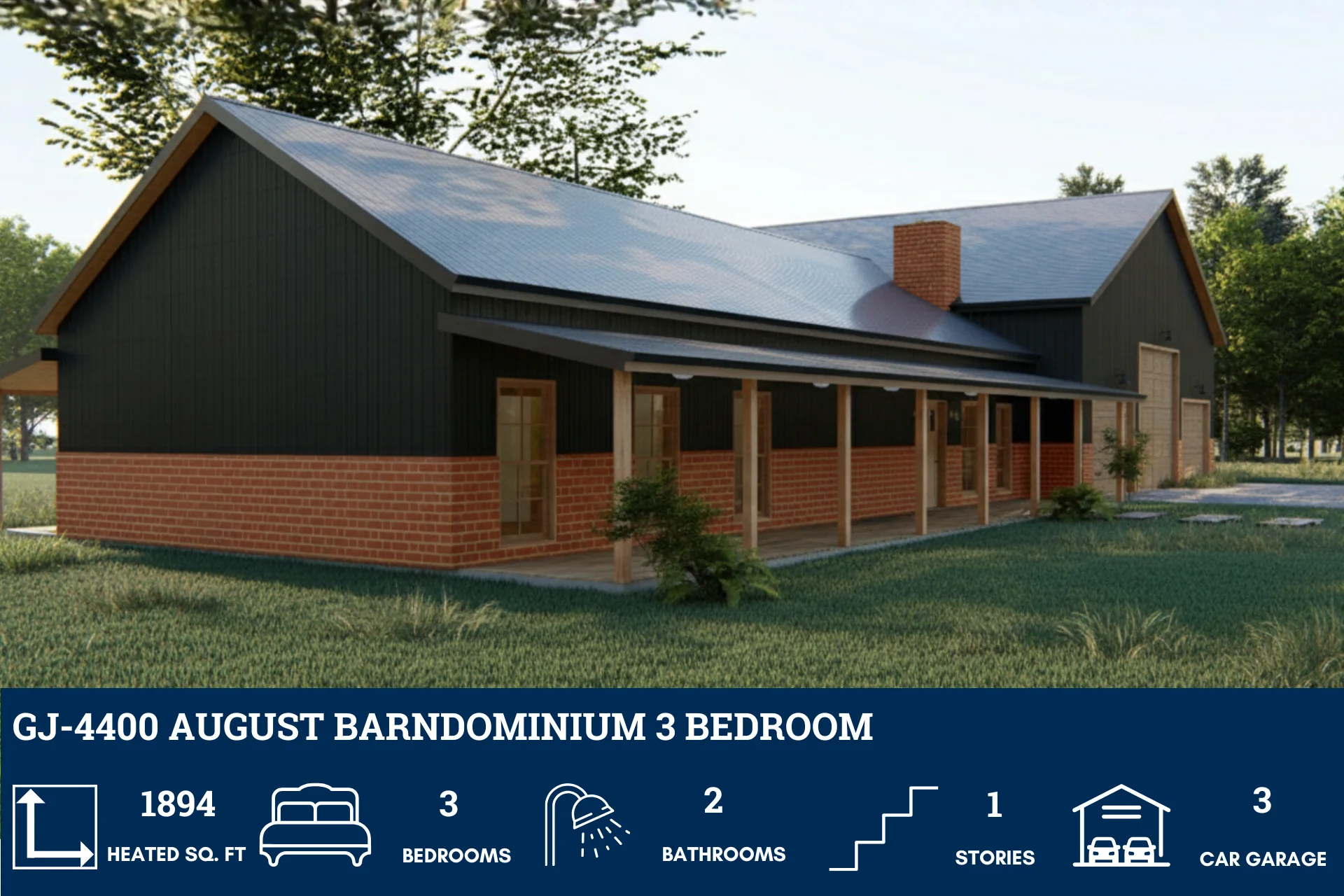 GJ-4400 August Barndominium House Plan - Image 4
