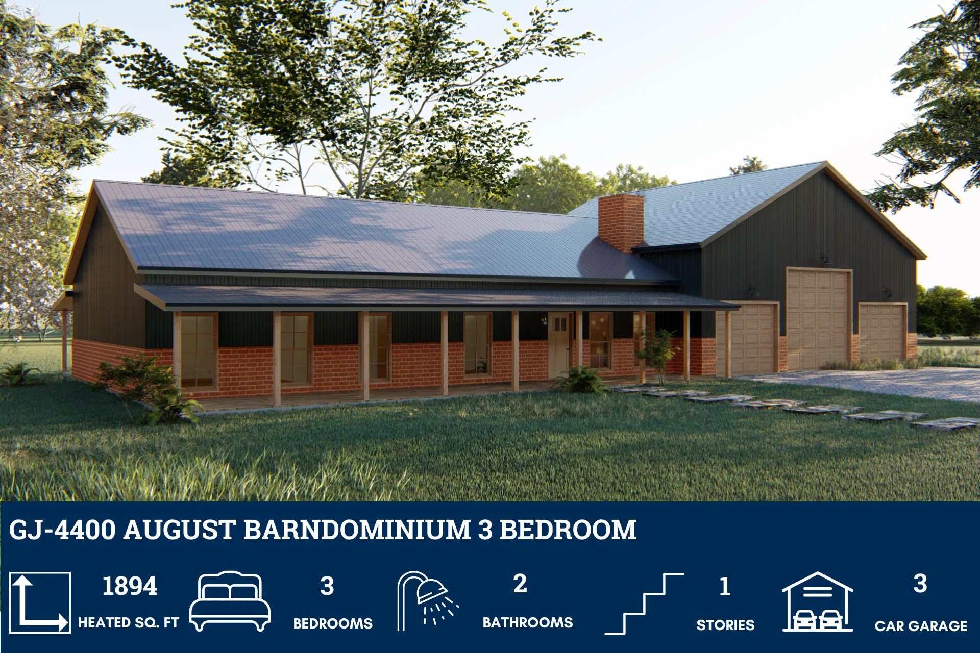 GJ-4400 August Barndominium House Plan - Image 5
