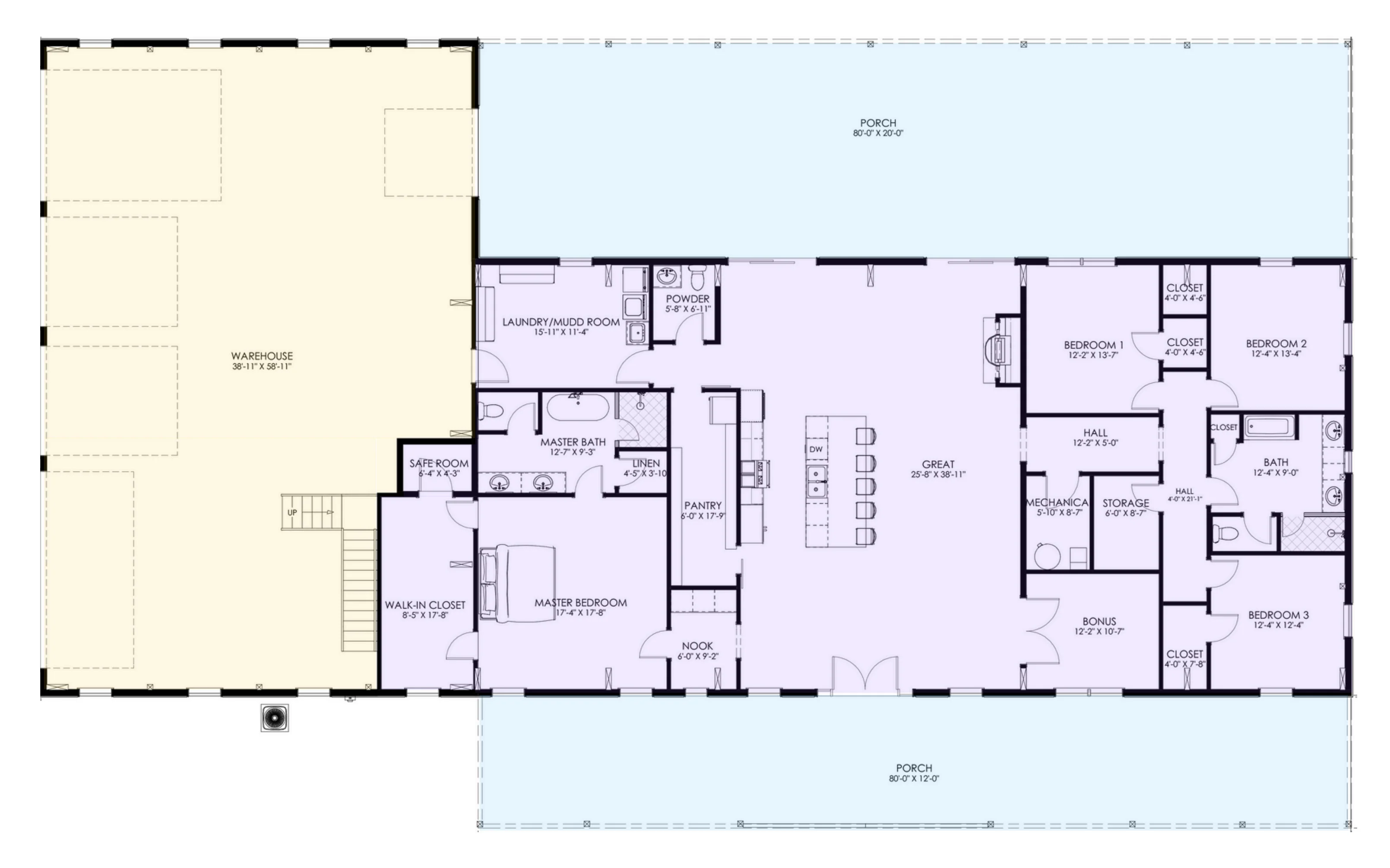 GJ-4401 Grant Barndominium House Plan - Image 11