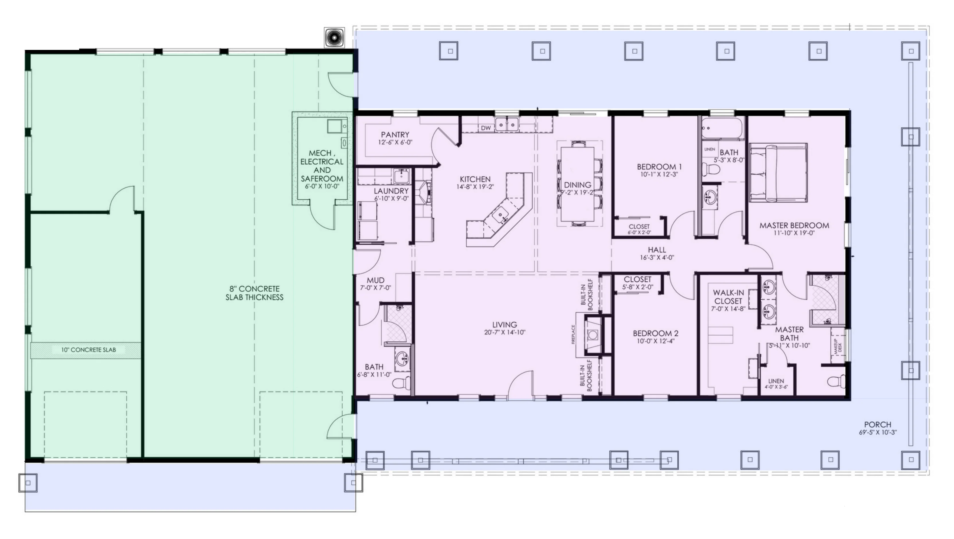 GJ-4402 Roosevelt Barndominium House Plan - Image 9