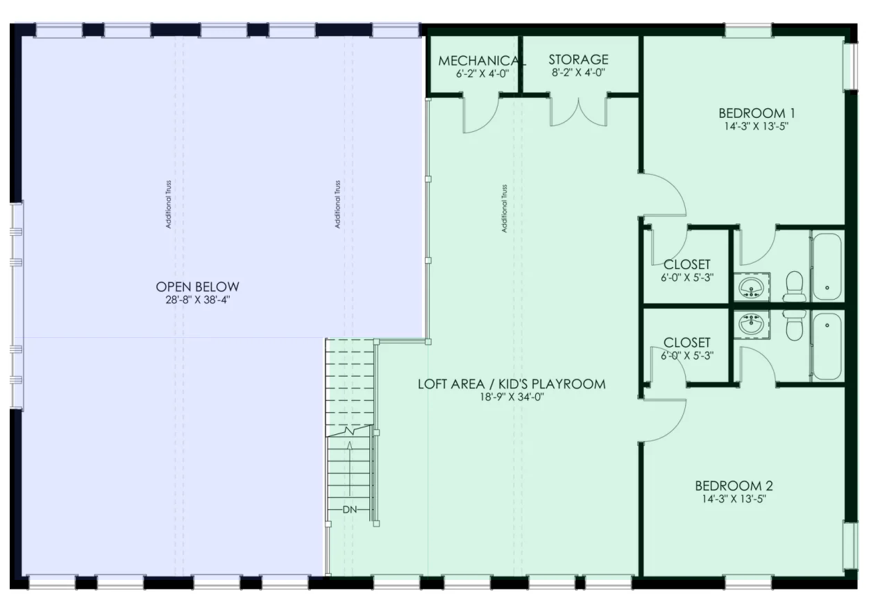 GJ-4403 Taylor Barndominium House Plan - Image 10