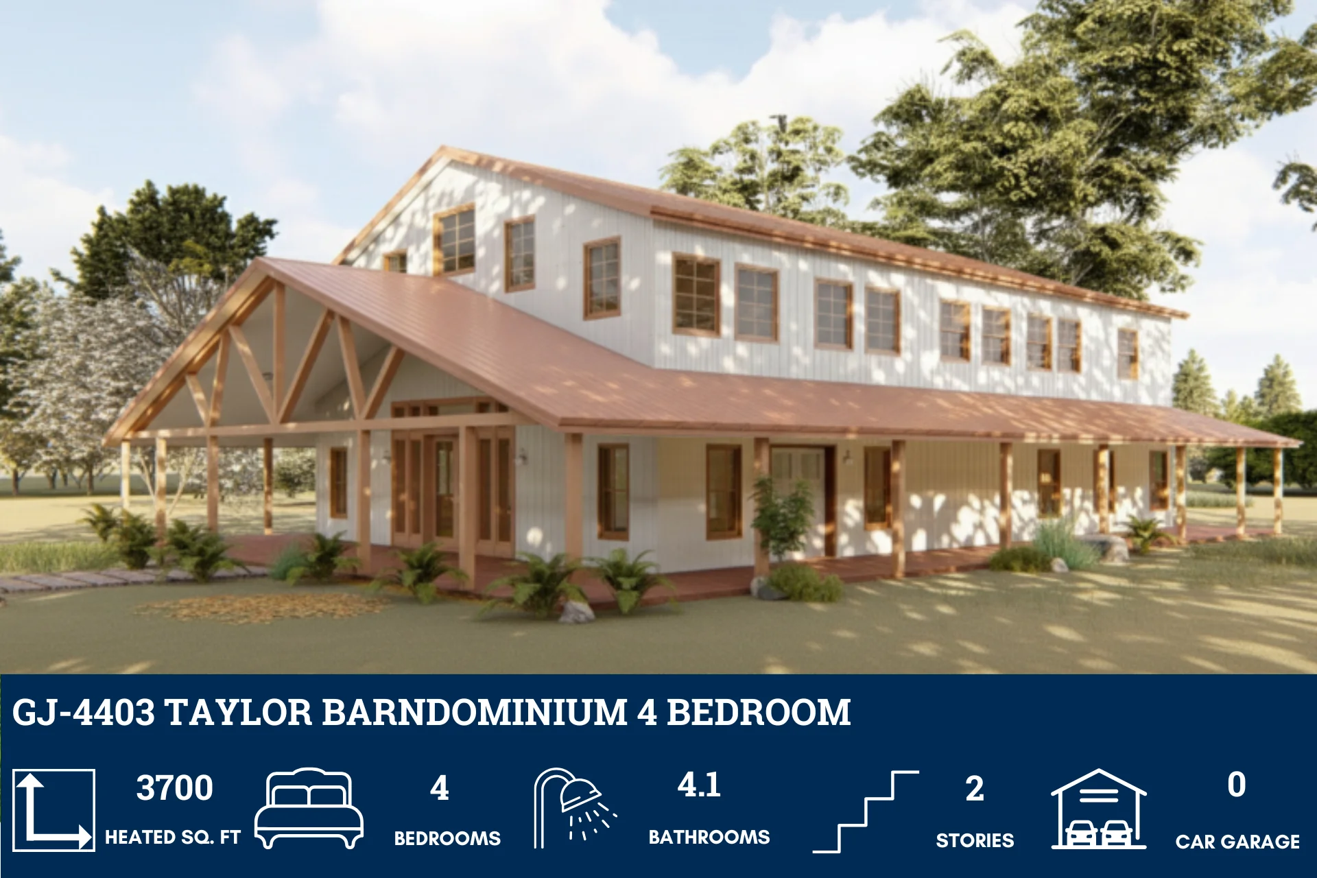 GJ-4403 Taylor Barndominium House Plan - Image 2