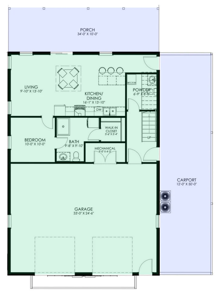 GJ-4404 Wallace Barndominium House Plan - Image 10