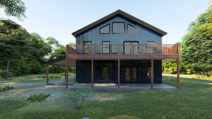 GJ-4404 Wallace Barndominium House Plan - Image 6