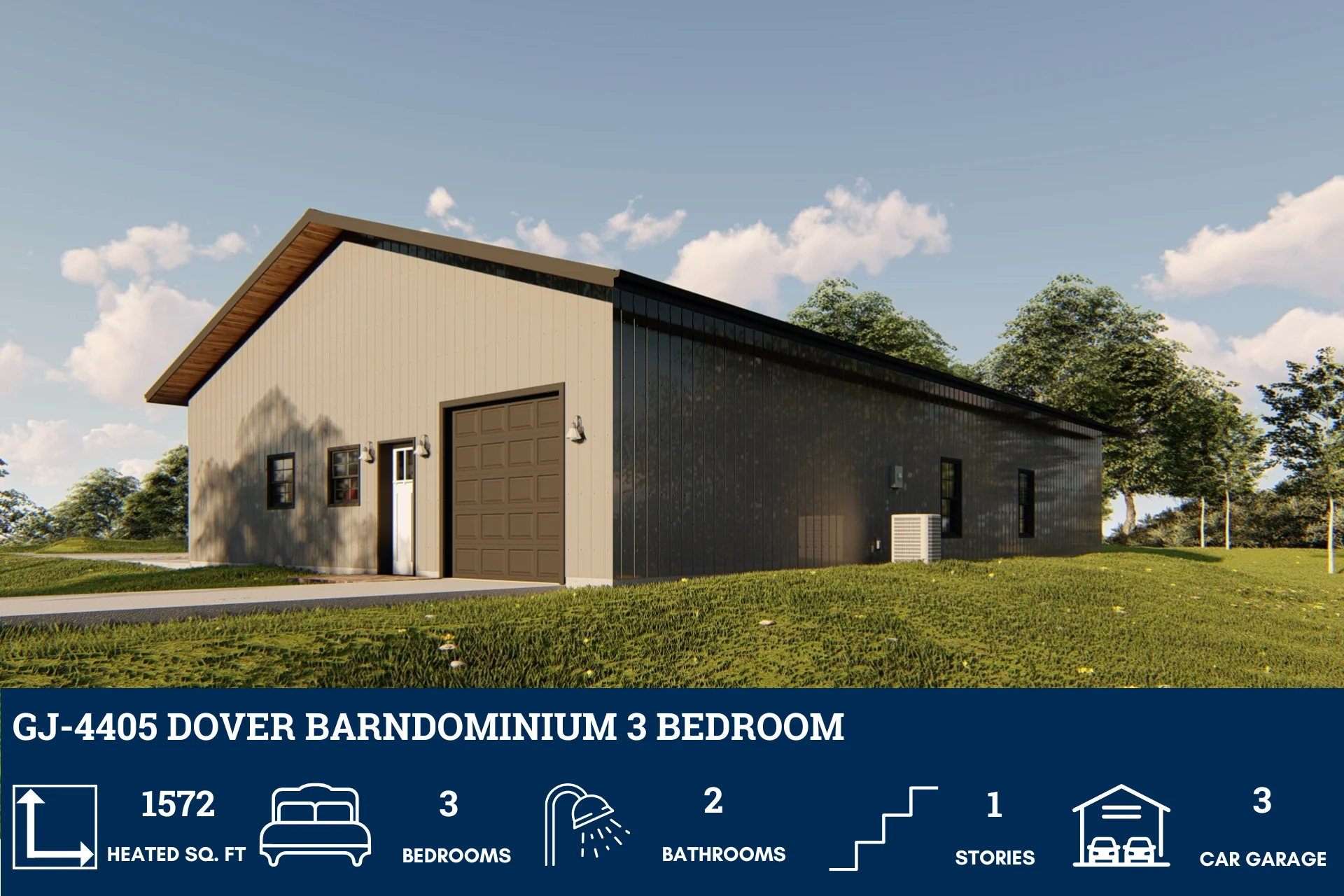 GJ-4405 Dover Barndominium House Plan - Image 10