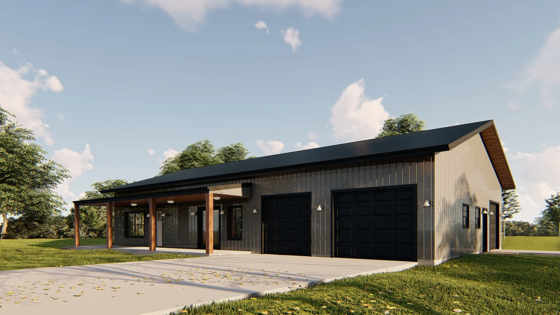 GJ-4405 Dover Barndominium House Plan - Image 14