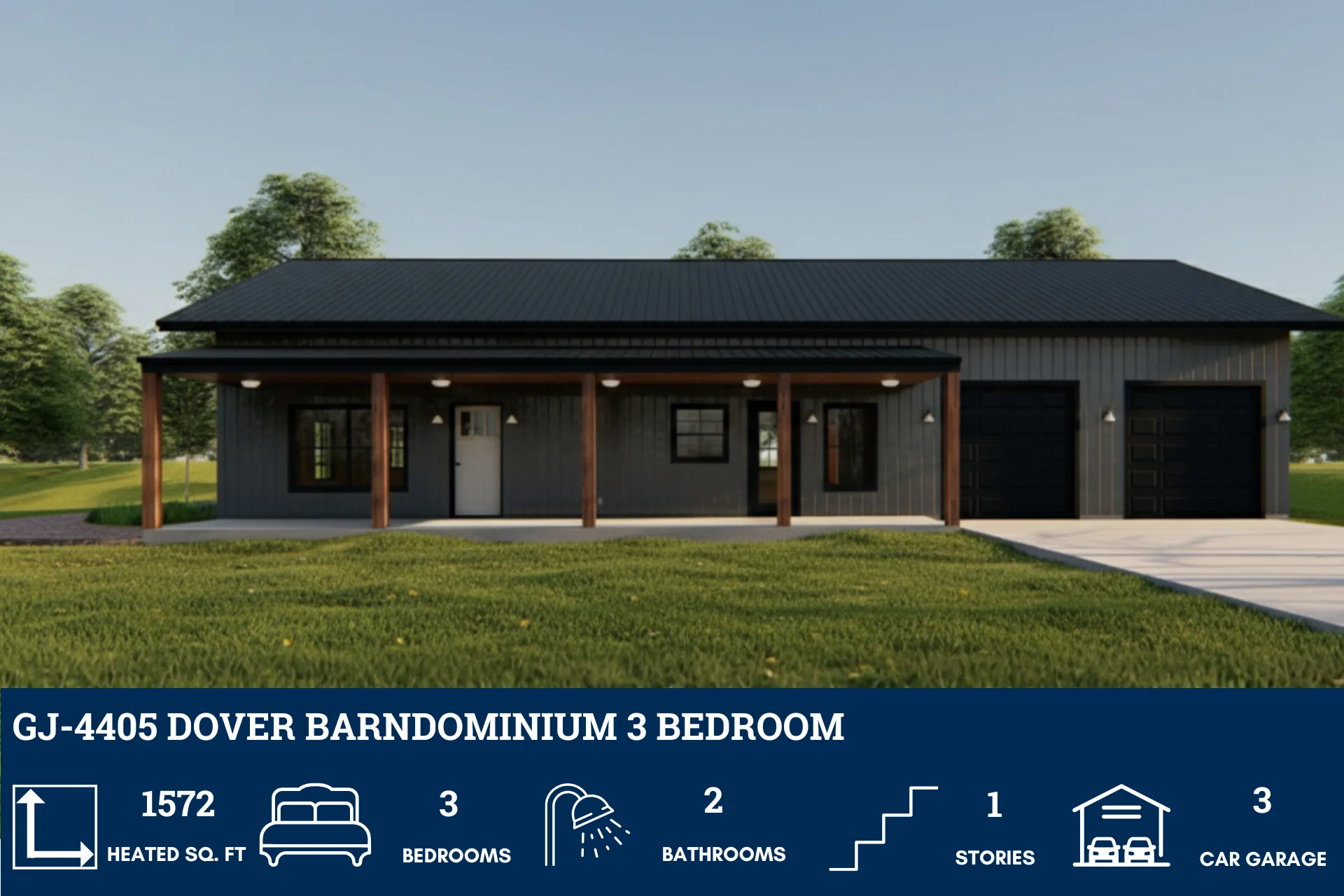 GJ-4405 Dover Barndominium House Plan - Image 6