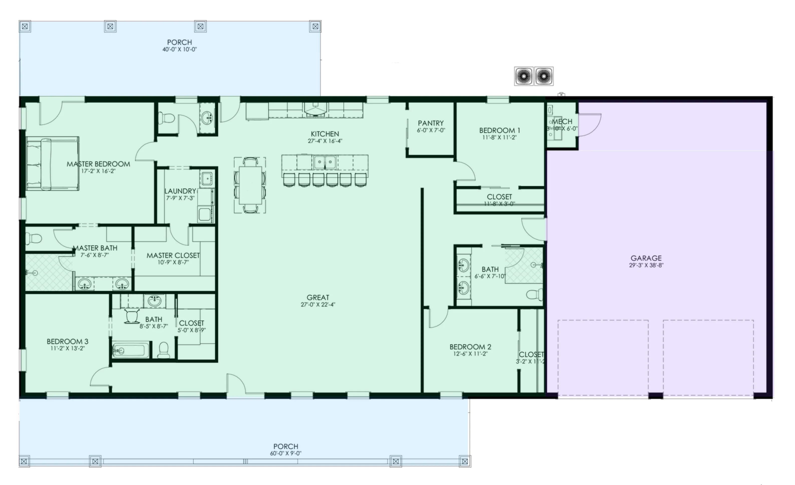 GJ-4407 Sylvan Barndominium House Plan - Image 10