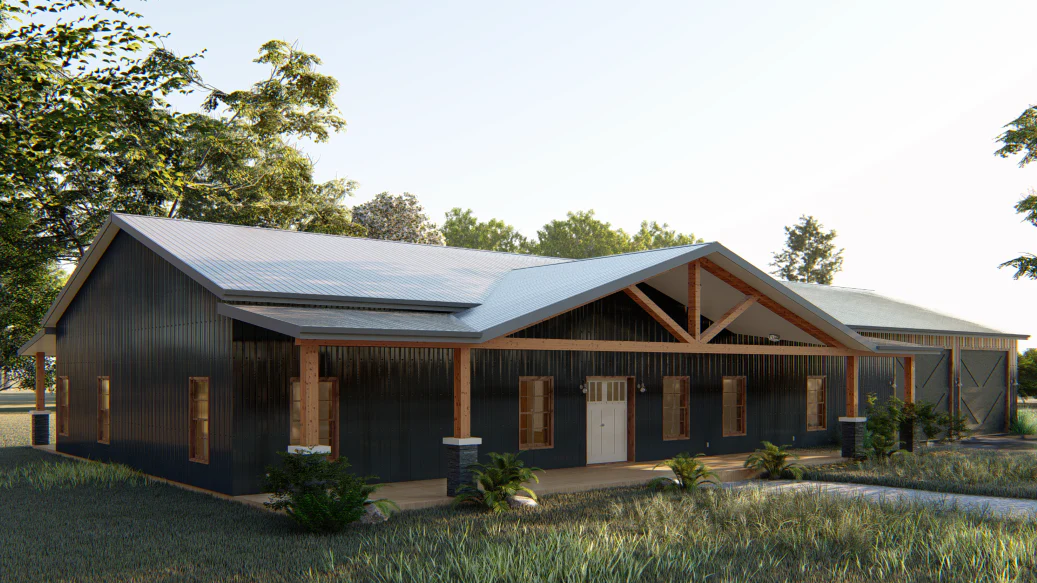 GJ-4407 Sylvan Barndominium House Plan - Image 6