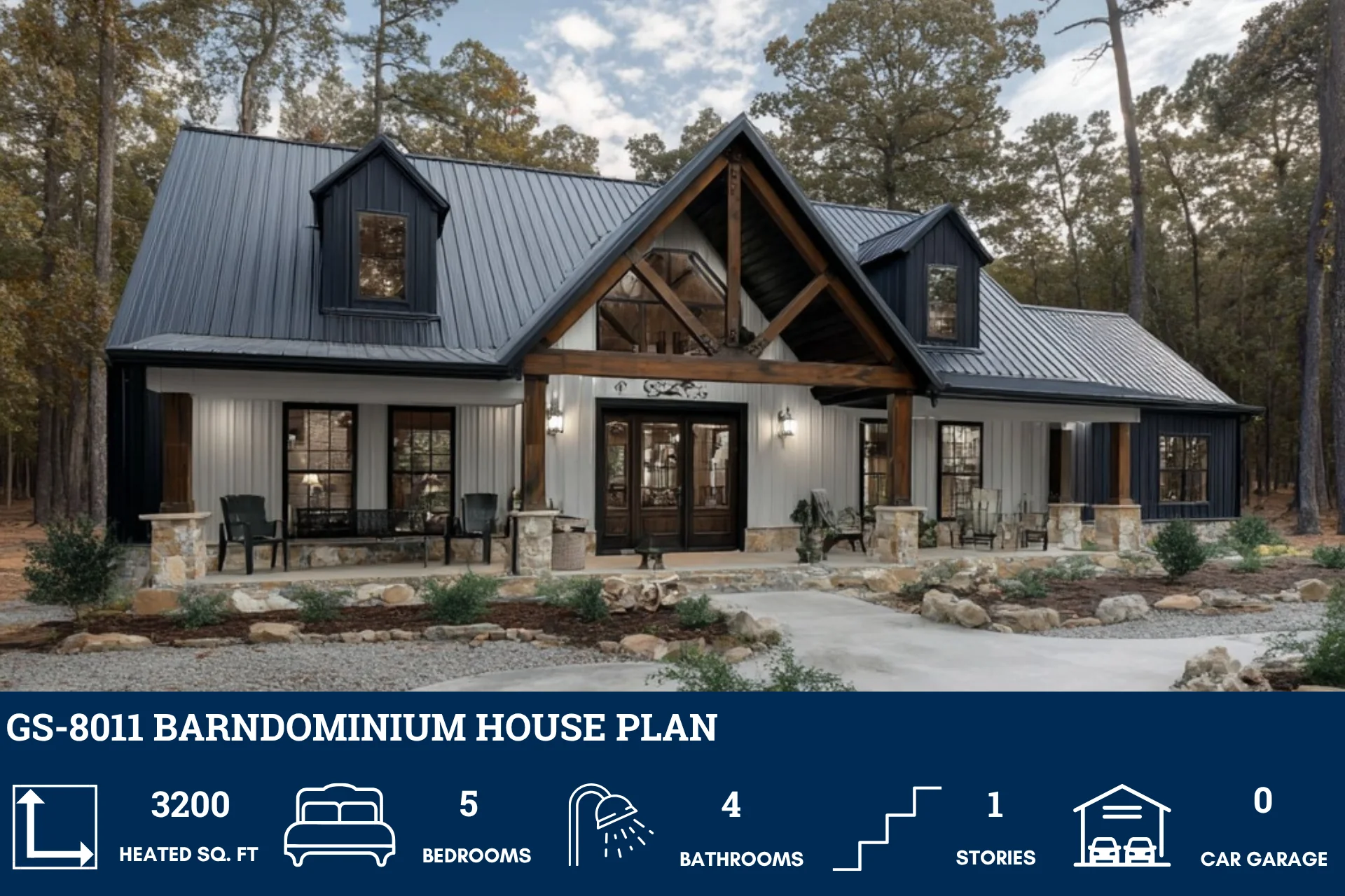 GS-8011 Barndominium House Plan - Image 2