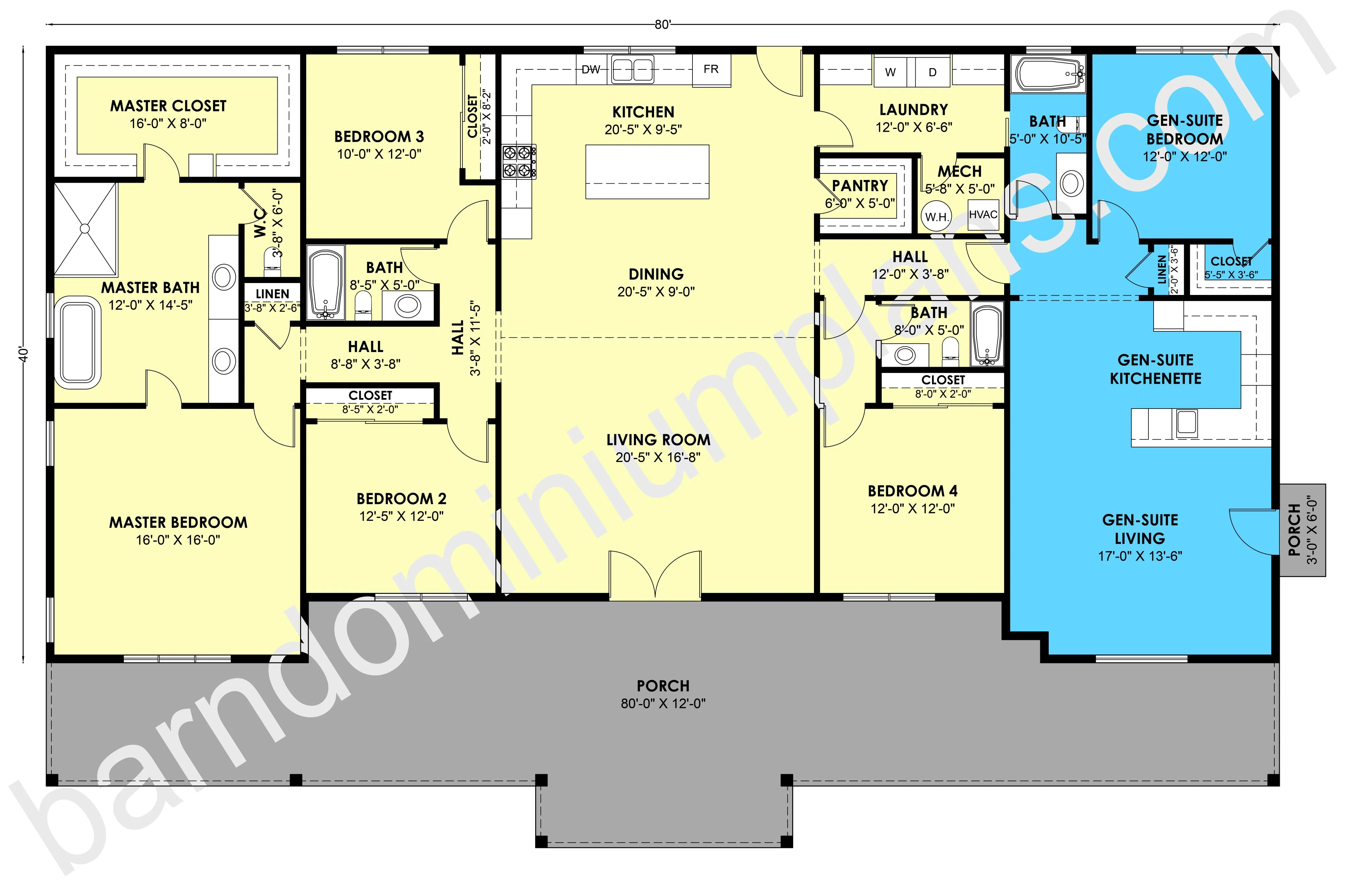 GS-8013 Barndominium House Plan - Image 3