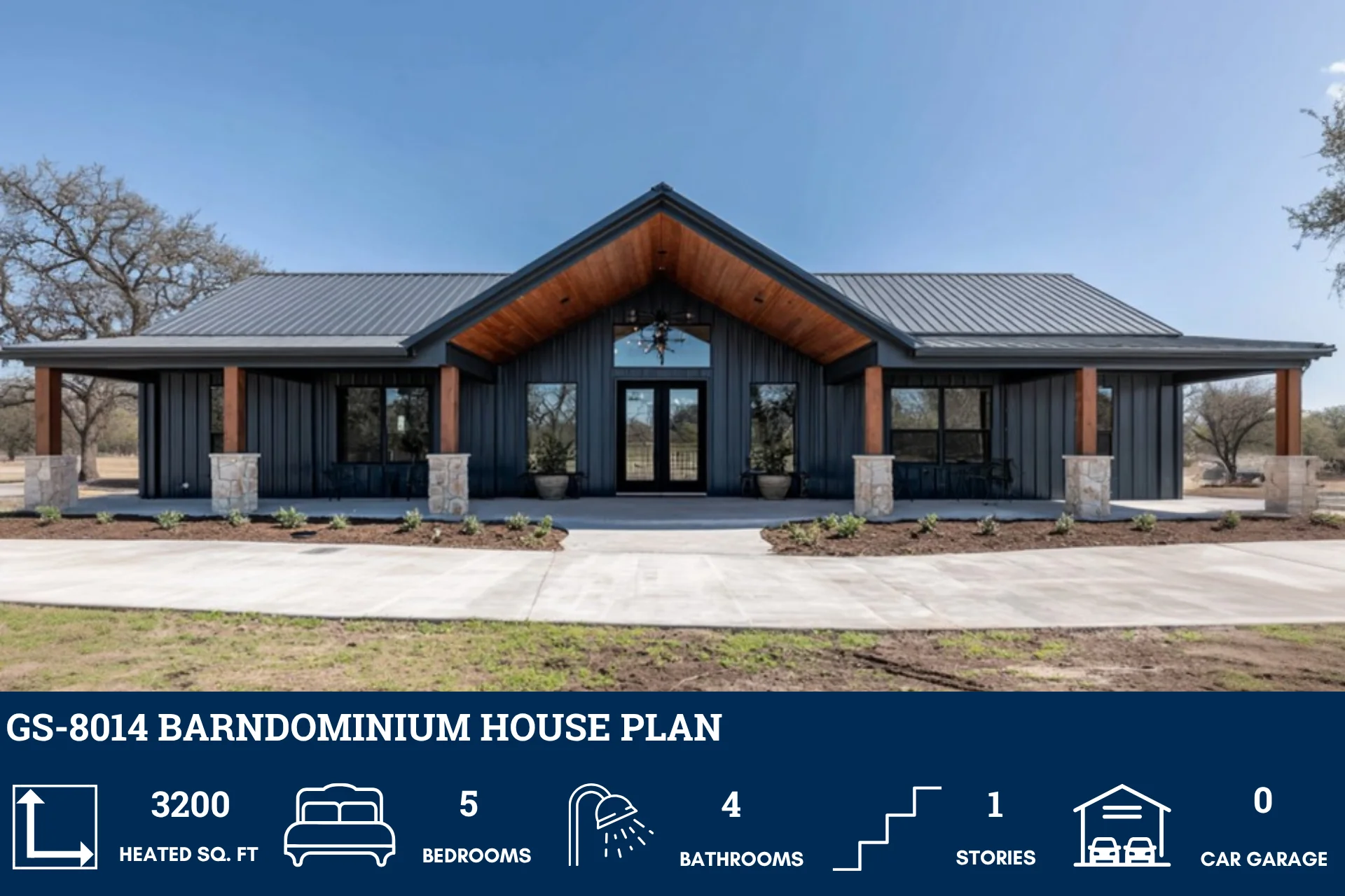 GS-8014 Barndominium House Plan - Image 2