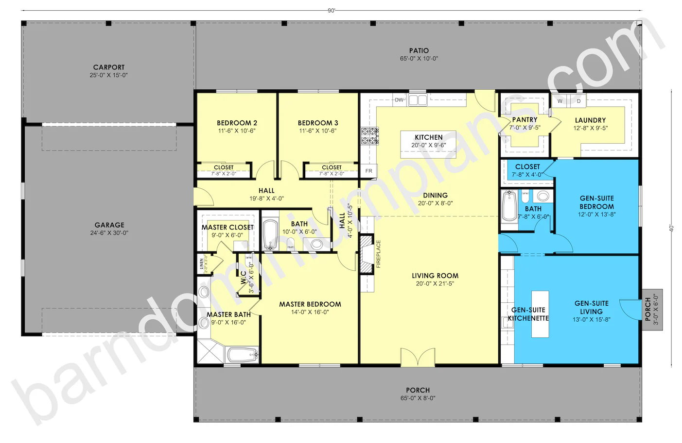 GS-8017 Barndominium House Plan - Image 3