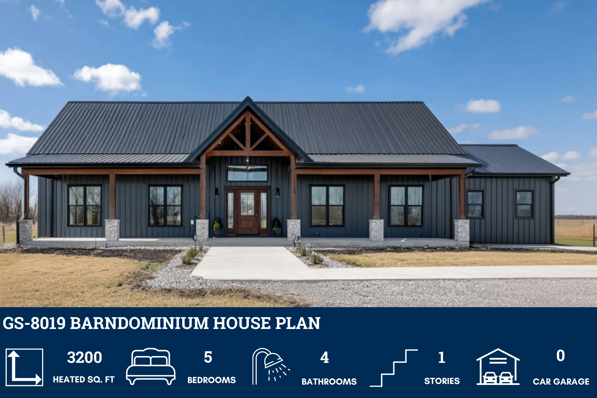 GS-8019 Barndominium House Plan - Image 2