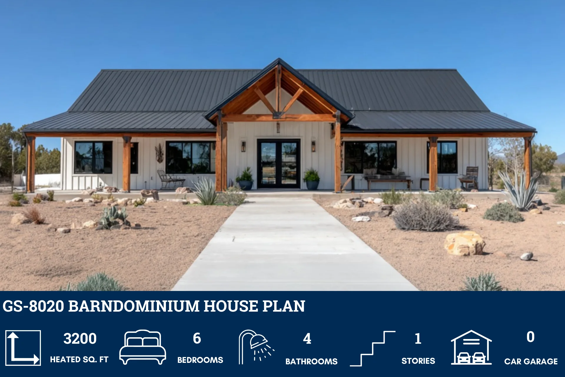 GS-8020 Barndominium House Plan - Image 2