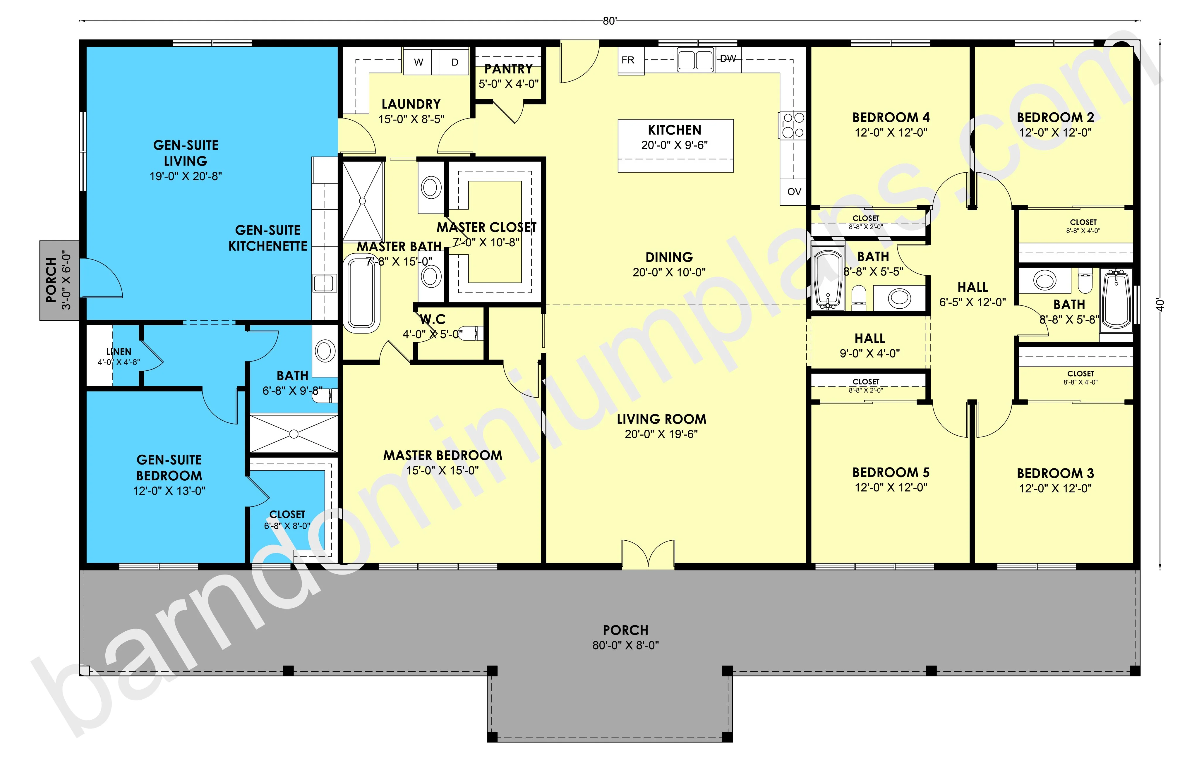 GS-8020 Barndominium House Plan - Image 3