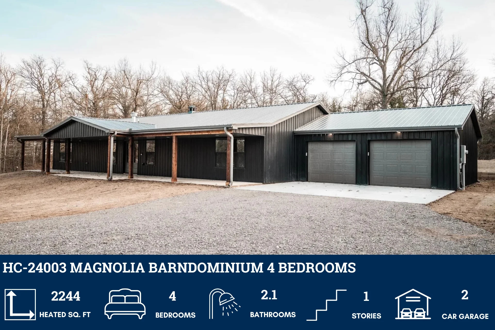 HC-24003 Magnolia Barndominium House Plan - Image 3