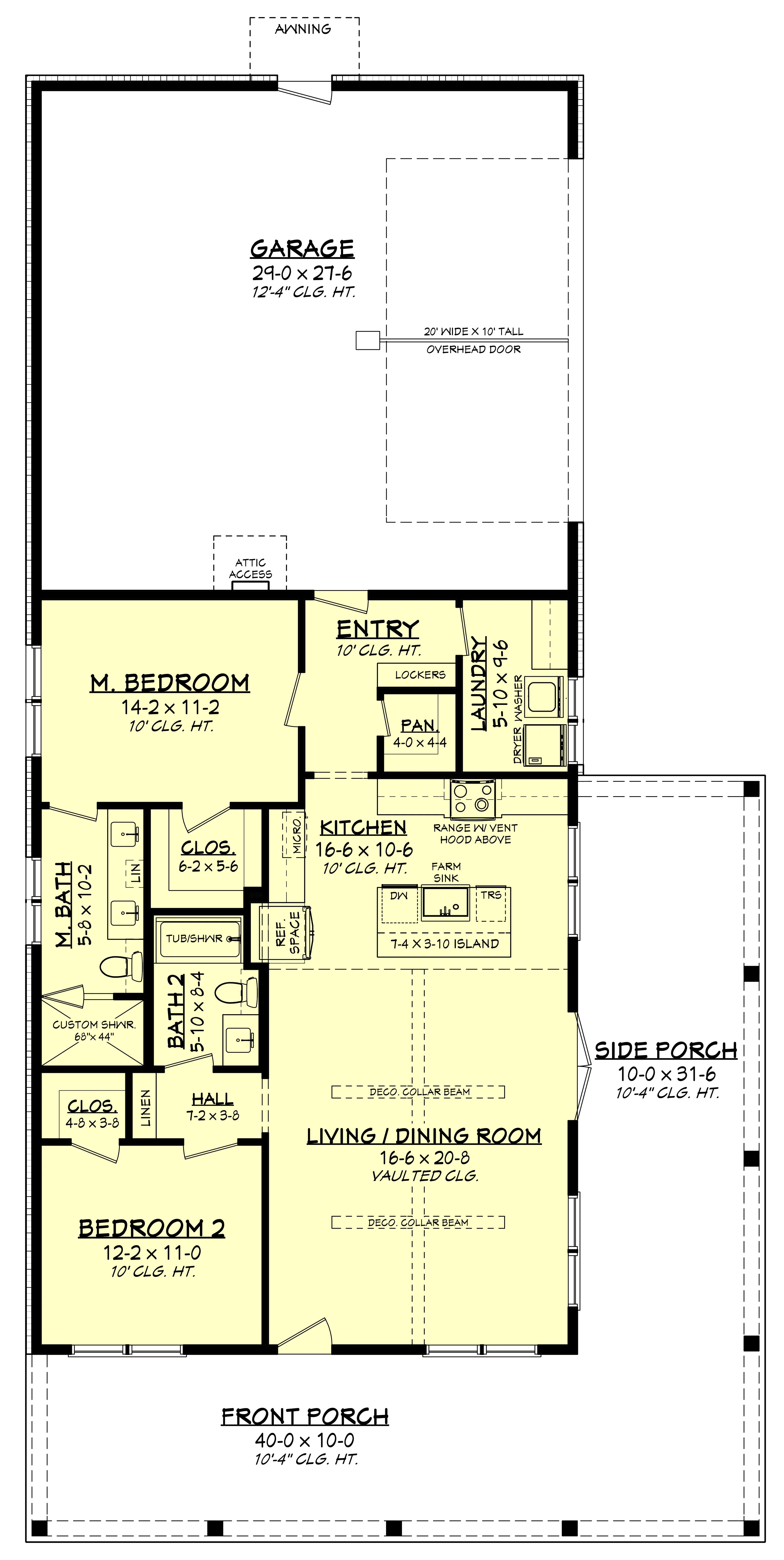 HPZ-22002 Caden Barndominium House Plan - Image 7