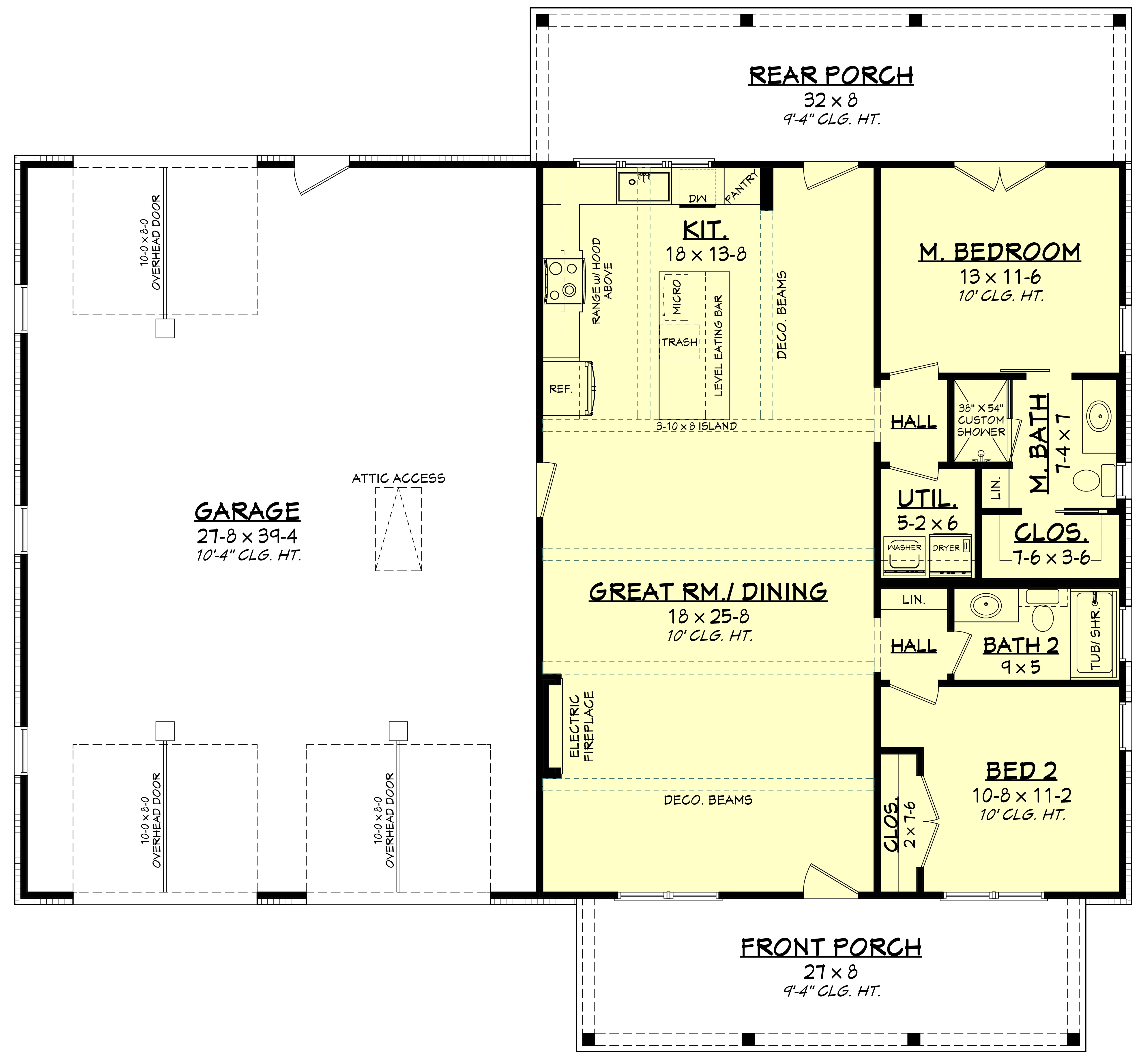 HPZ-22005 Daphne Barndominium House Plan - Image 11