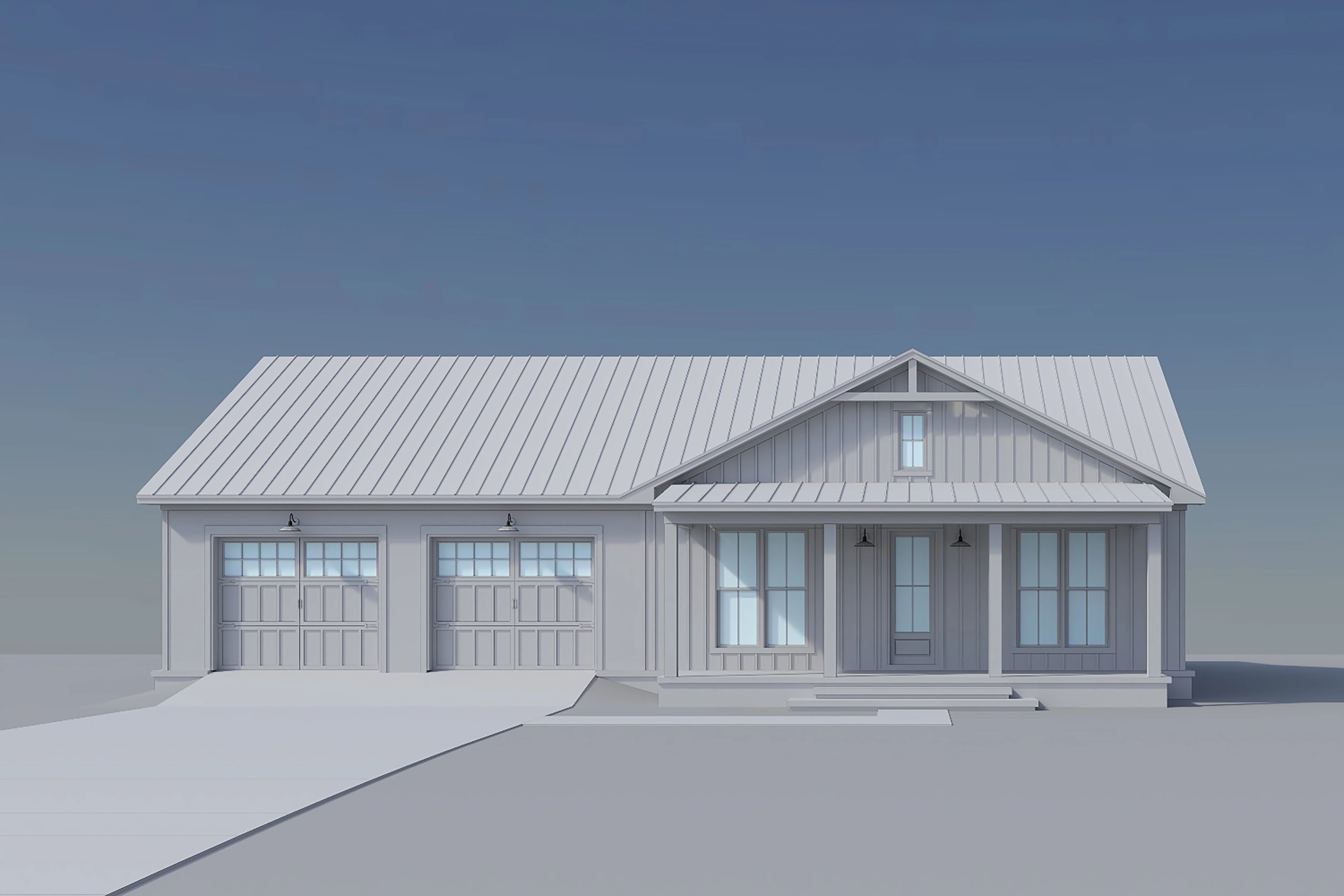 HPZ-22005 Daphne Barndominium House Plan - Image 4