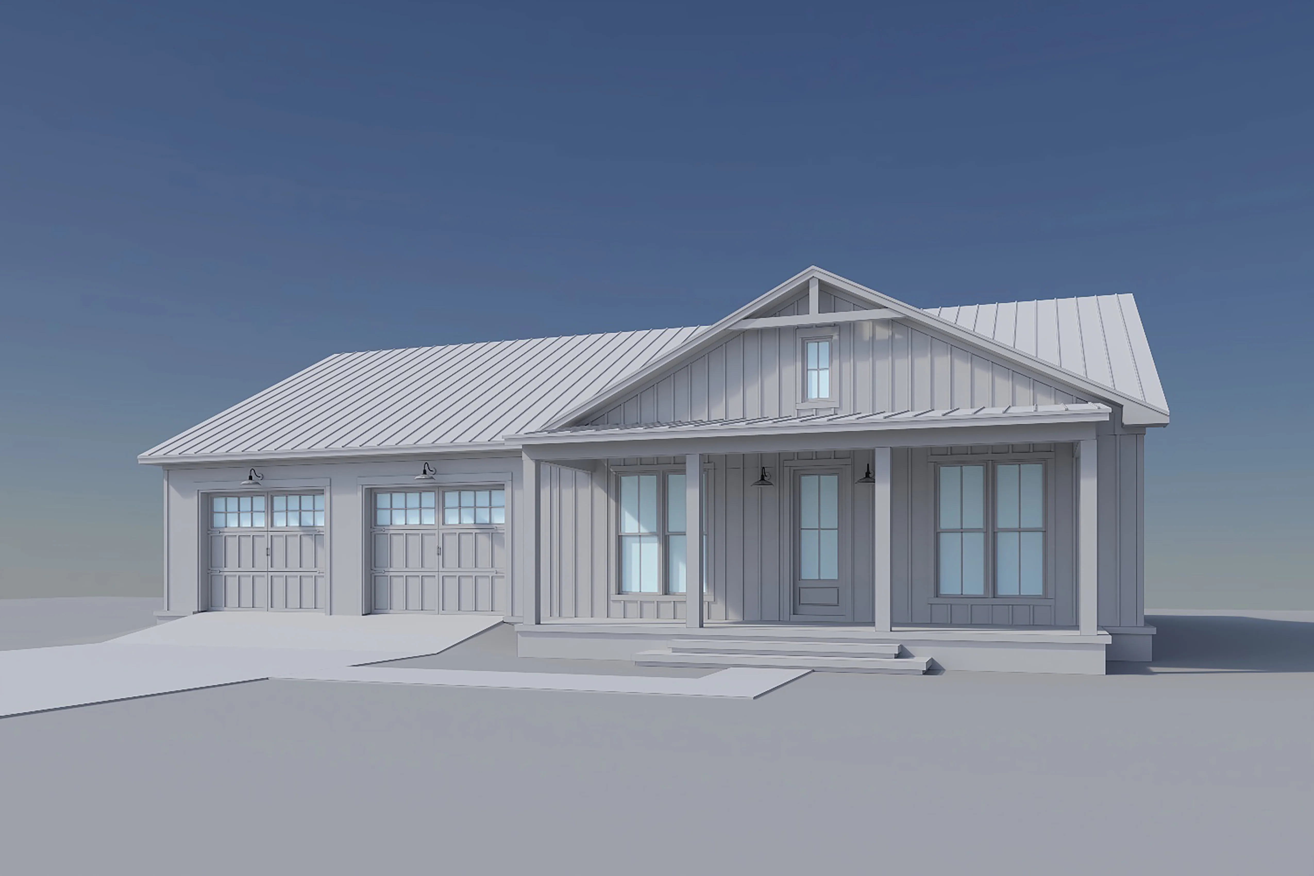 HPZ-22005 Daphne Barndominium House Plan - Image 5