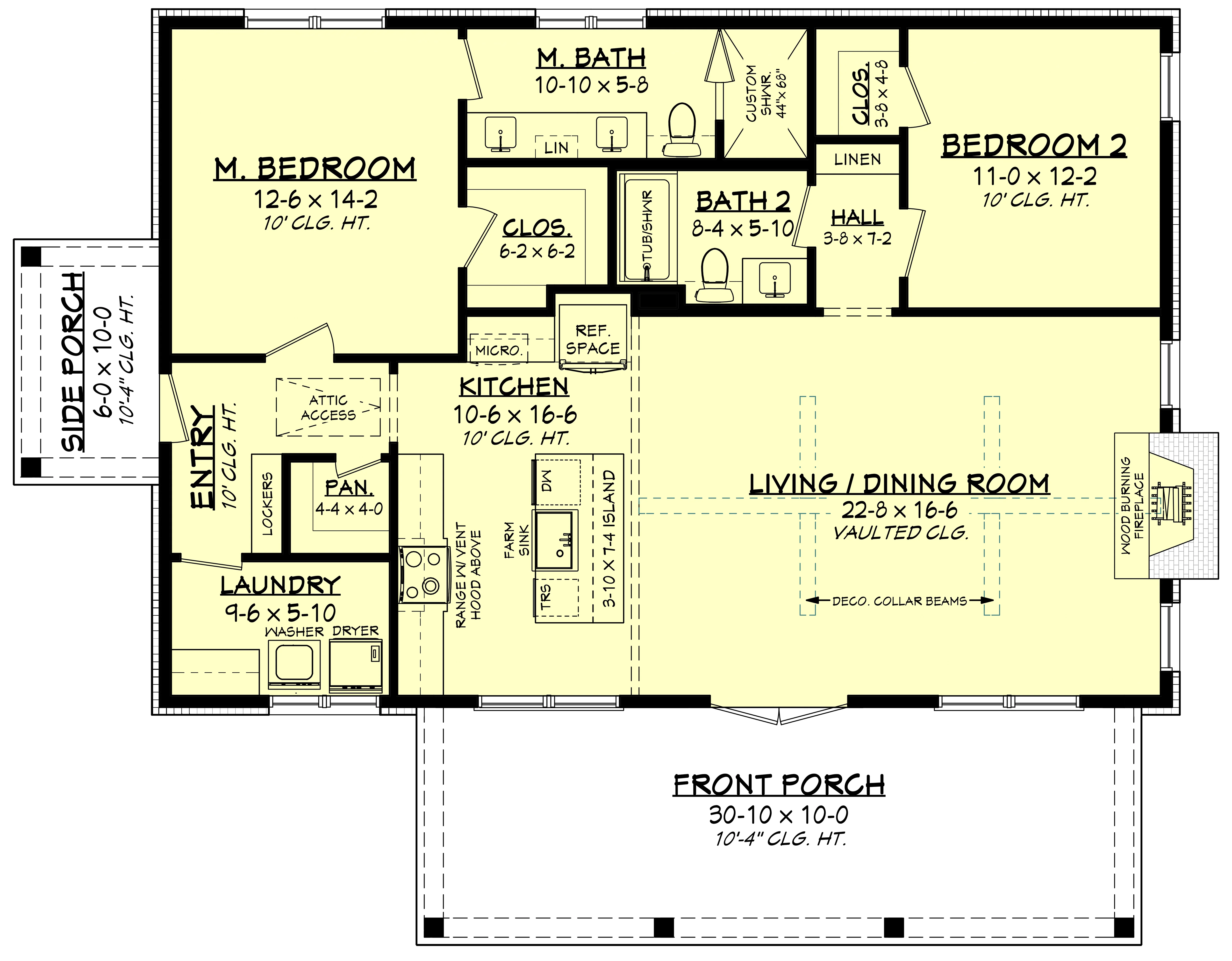 HPZ-22006 Rebecca Barndominium House Plan - Image 7