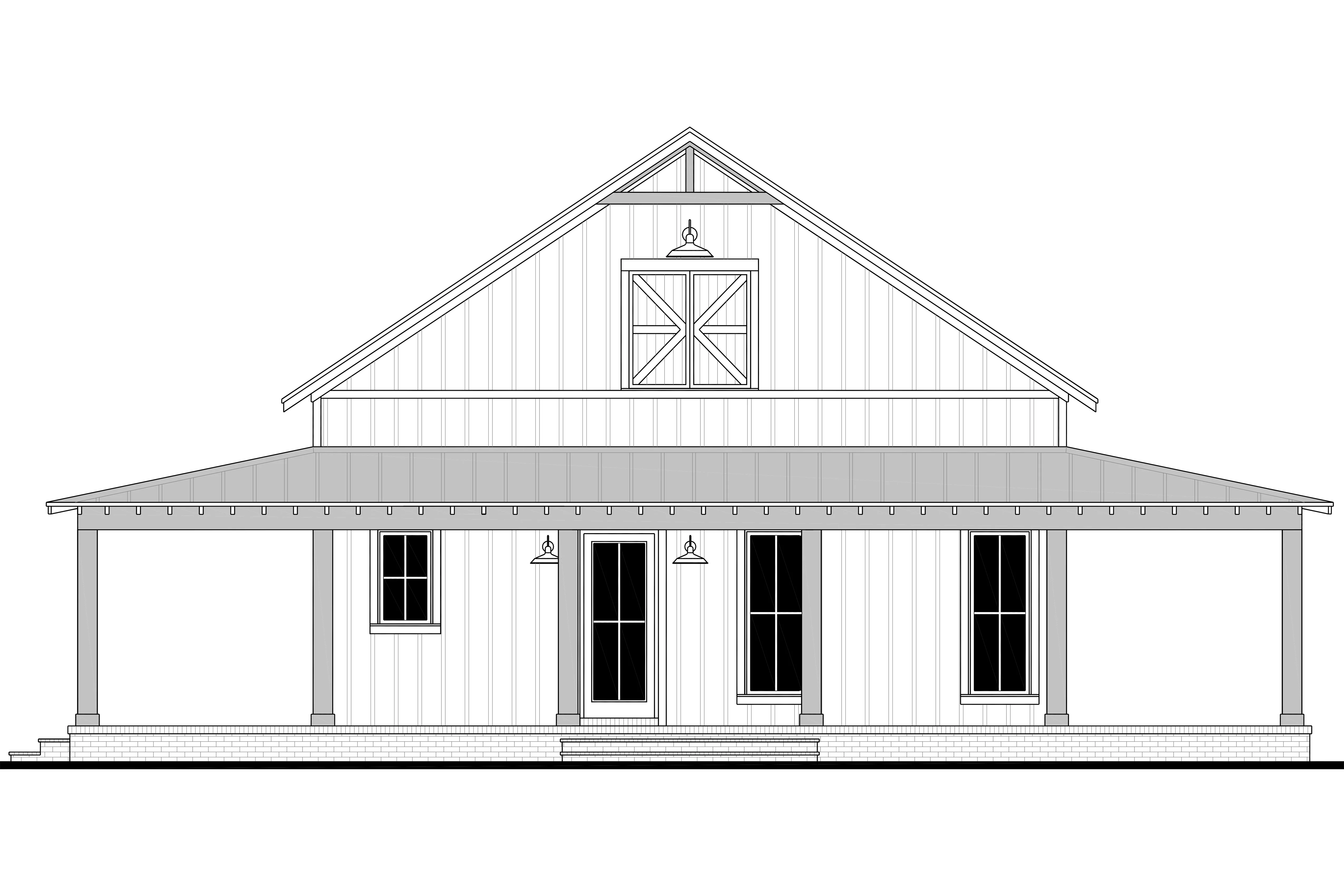 HPZ-22007 Keith Barndominium House Plan - Image 5