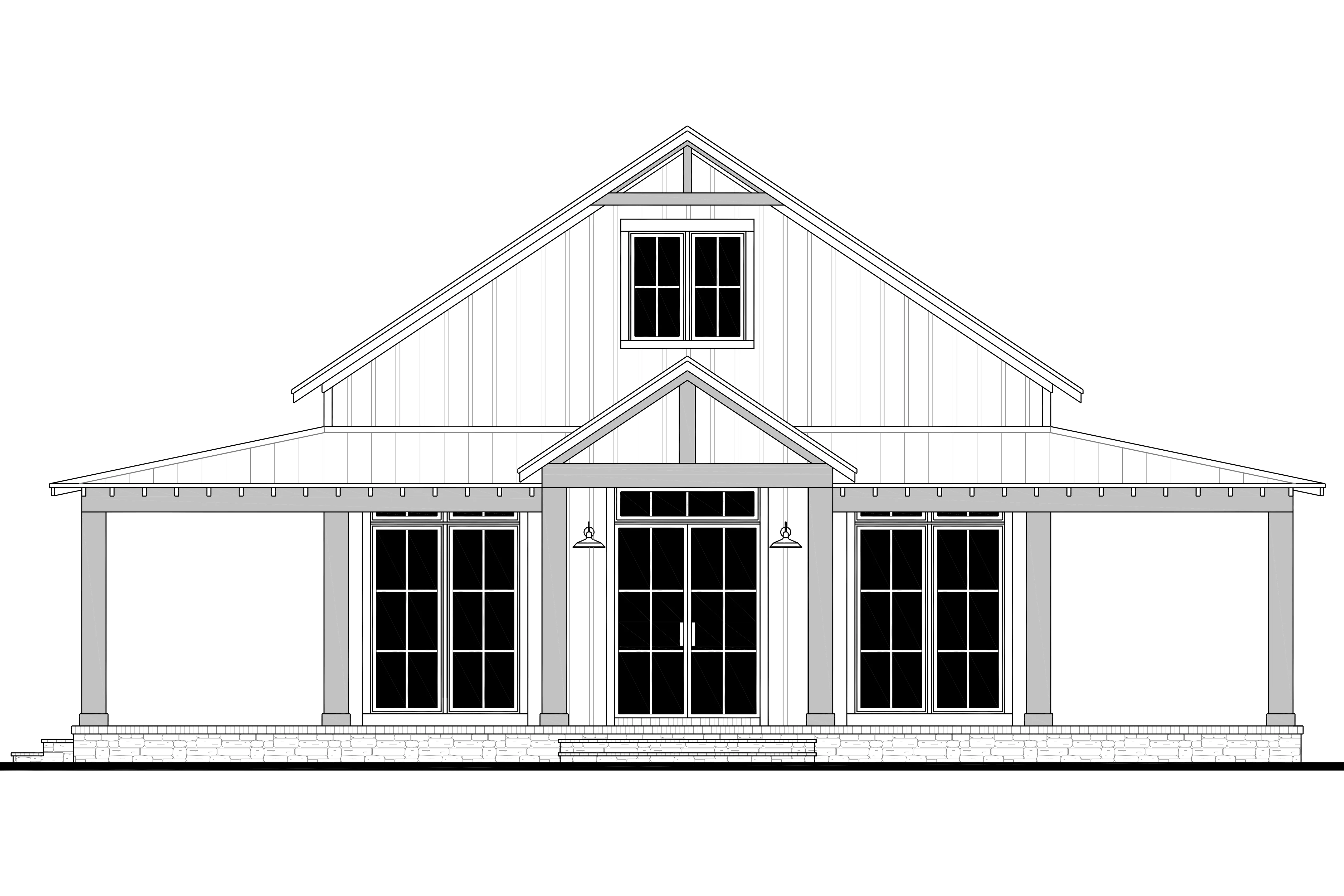 HPZ-22008 Chad Barndominium House Plan - Image 3
