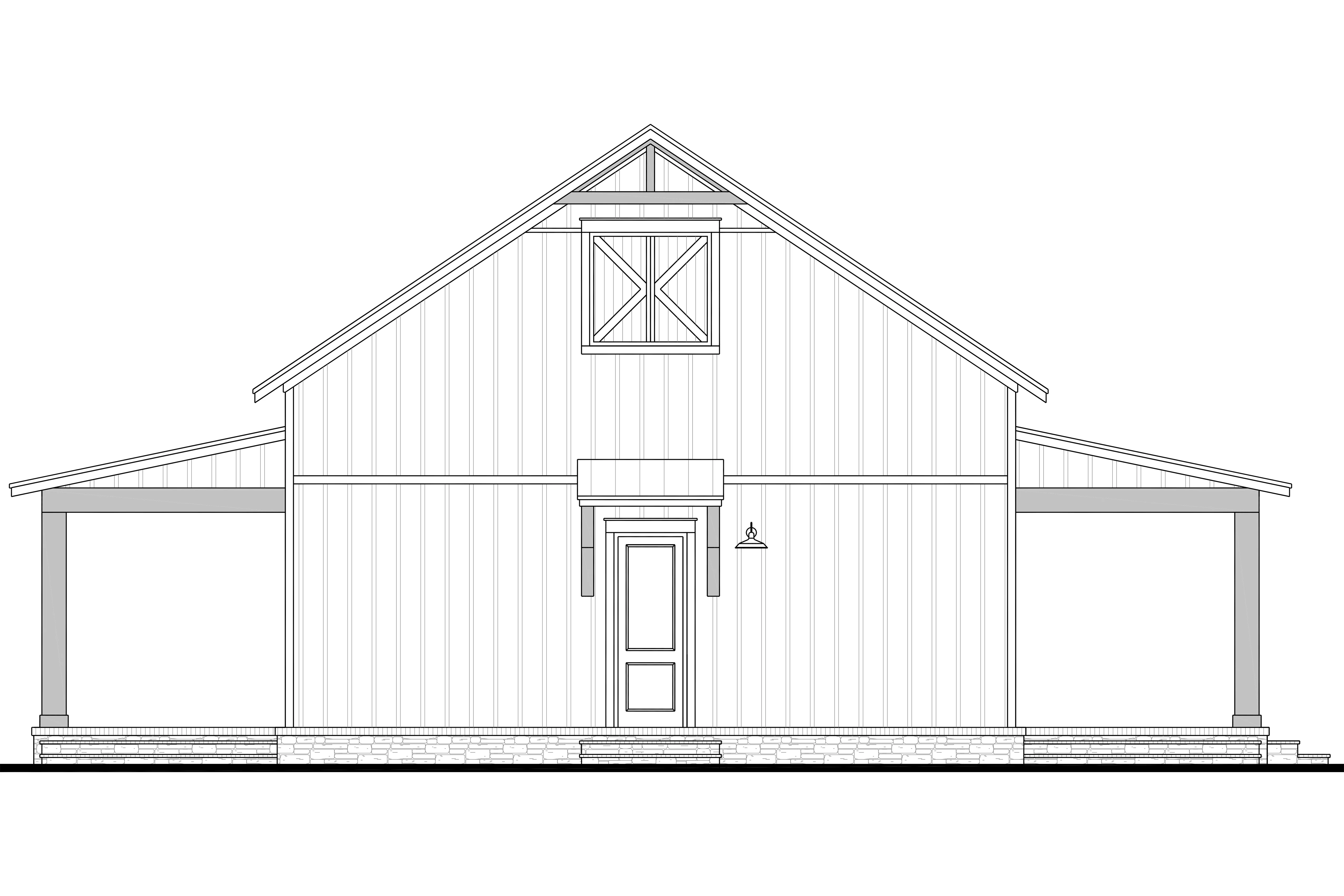 HPZ-22008 Chad Barndominium House Plan - Image 5
