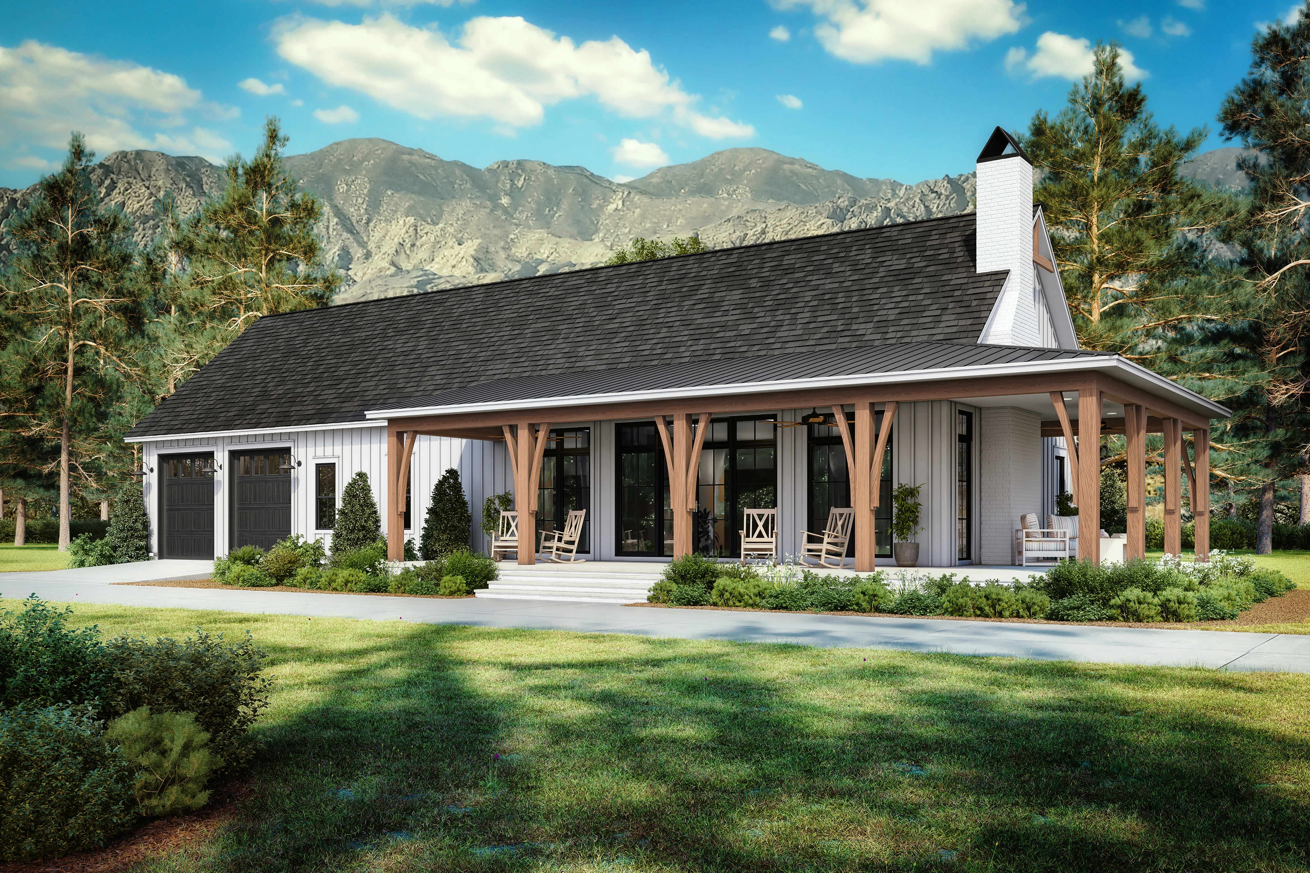 HPZ-22010 Finn Barndominium House Plan - Image 2