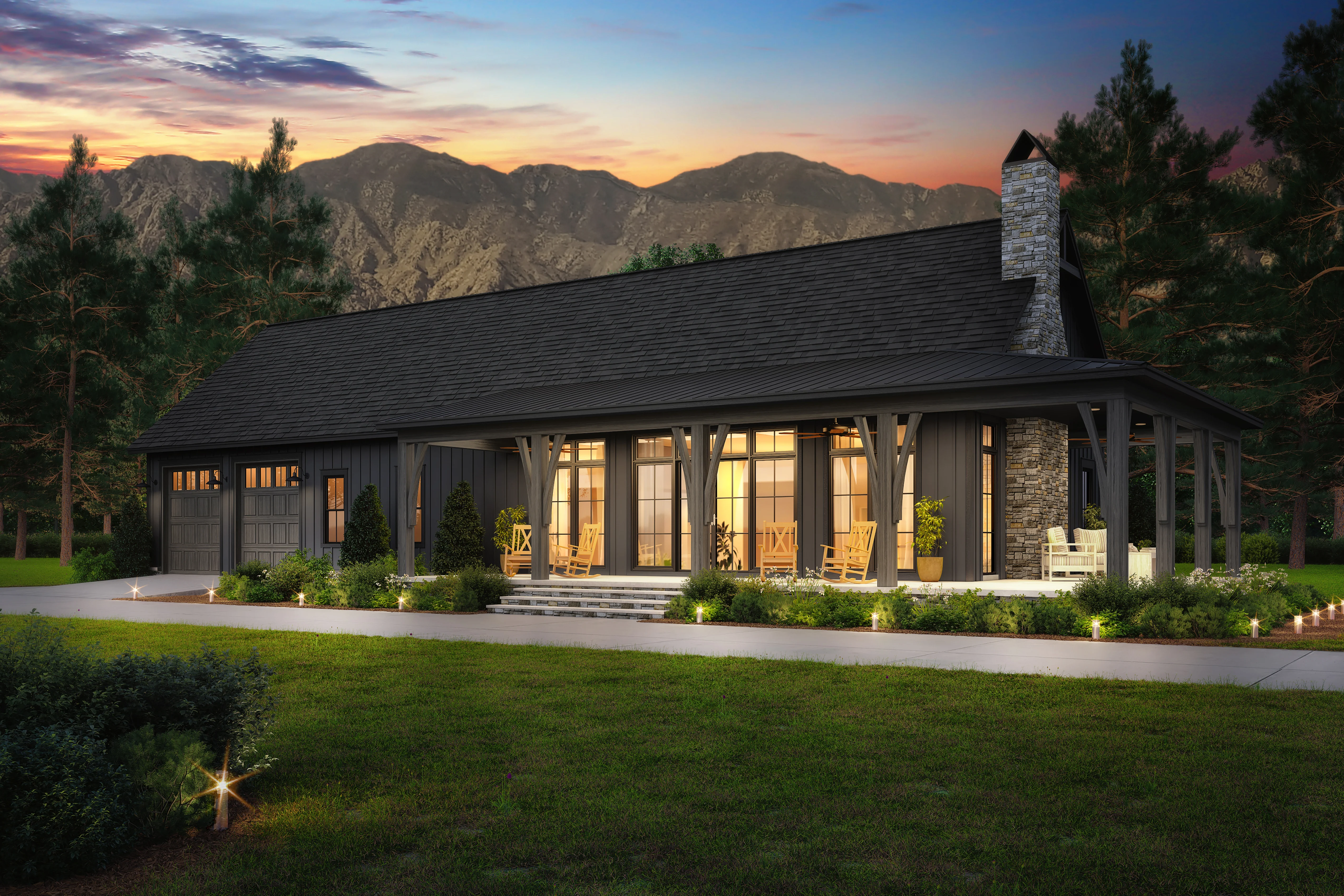 HPZ-22010 Finn Barndominium House Plan - Image 3