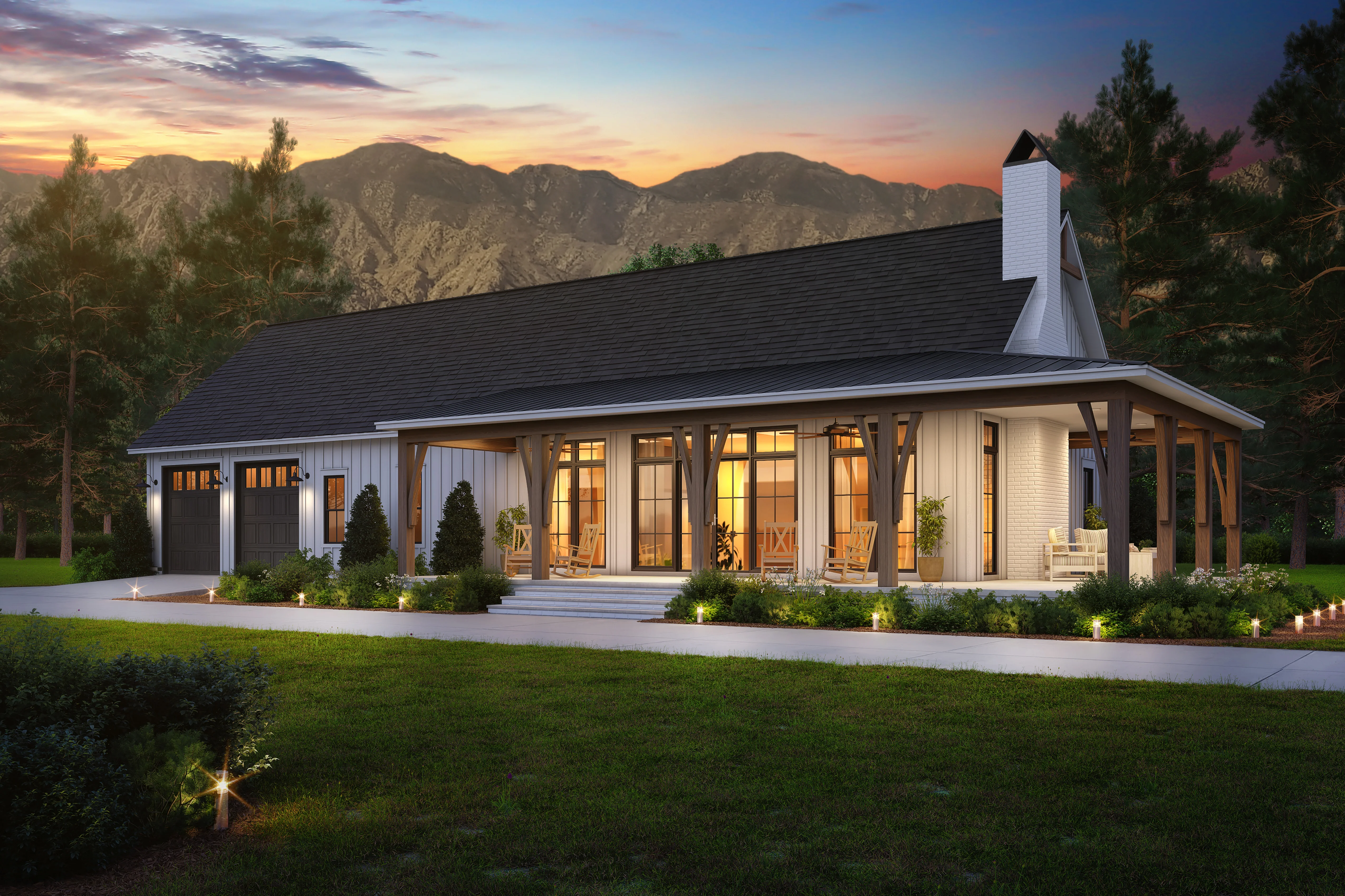 HPZ-22010 Finn Barndominium House Plan - Image 4