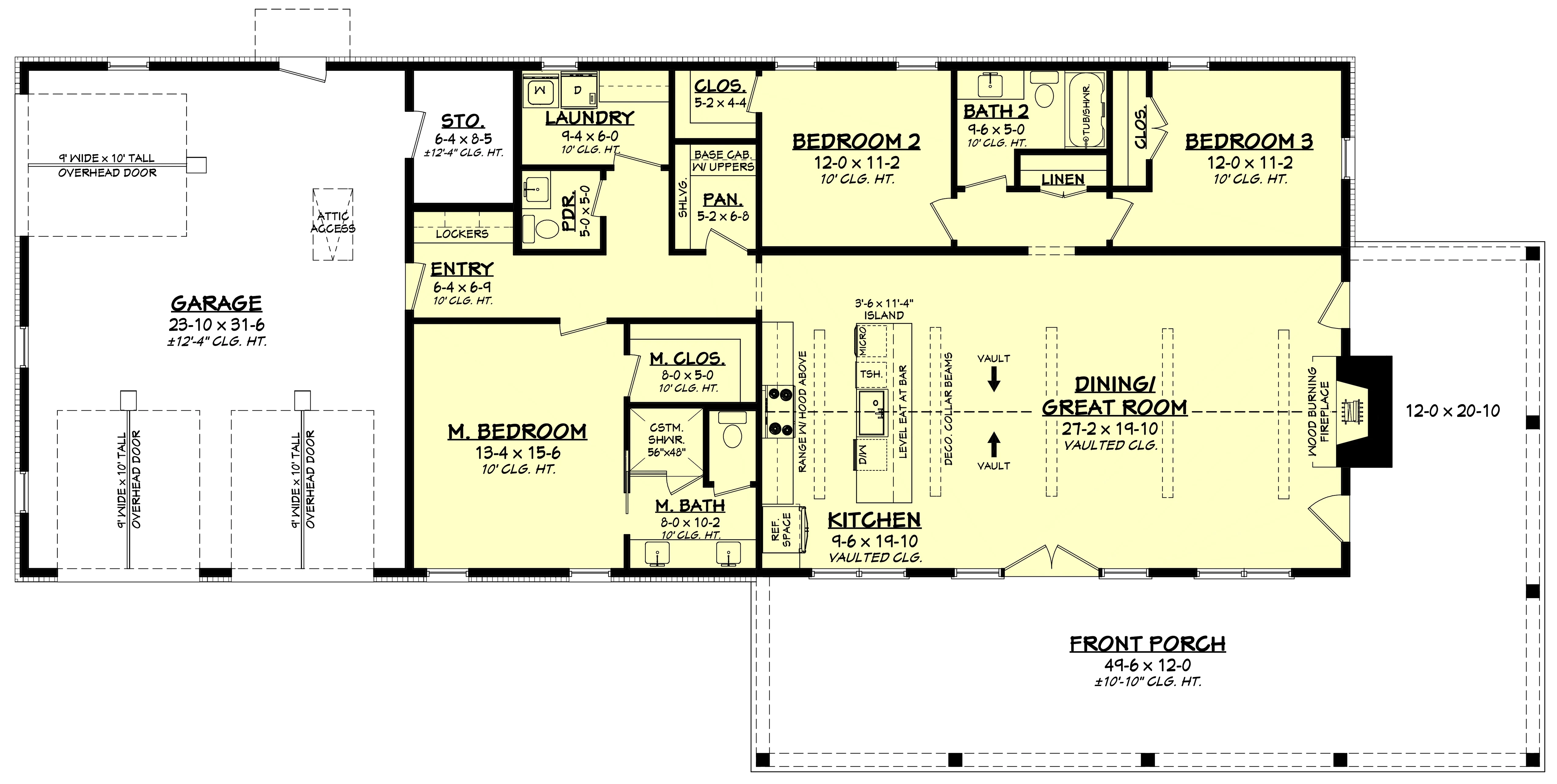 HPZ-22010 Finn Barndominium House Plan - Image 9