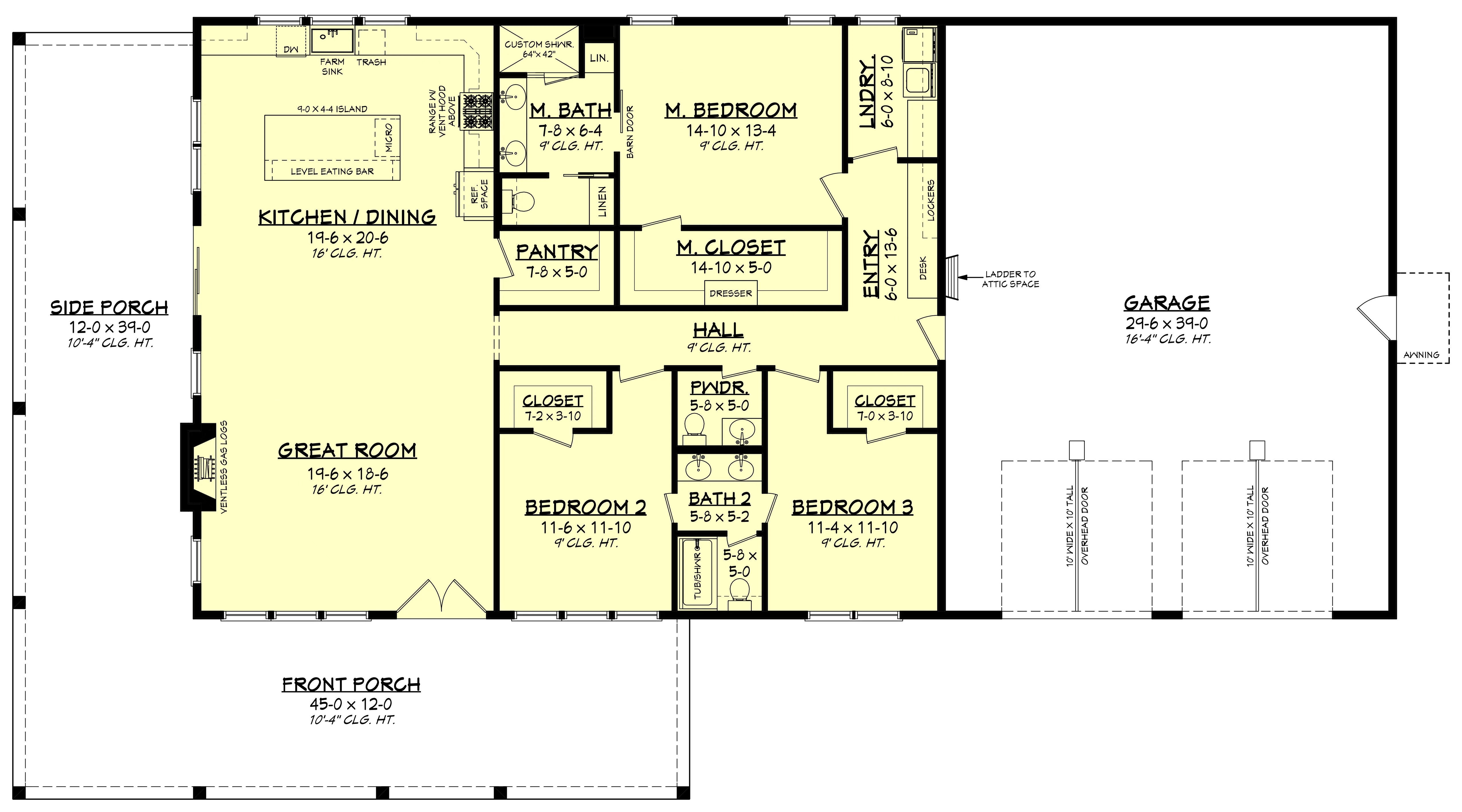 HPZ-22011 Reid Barndominium House Plan - Image 7