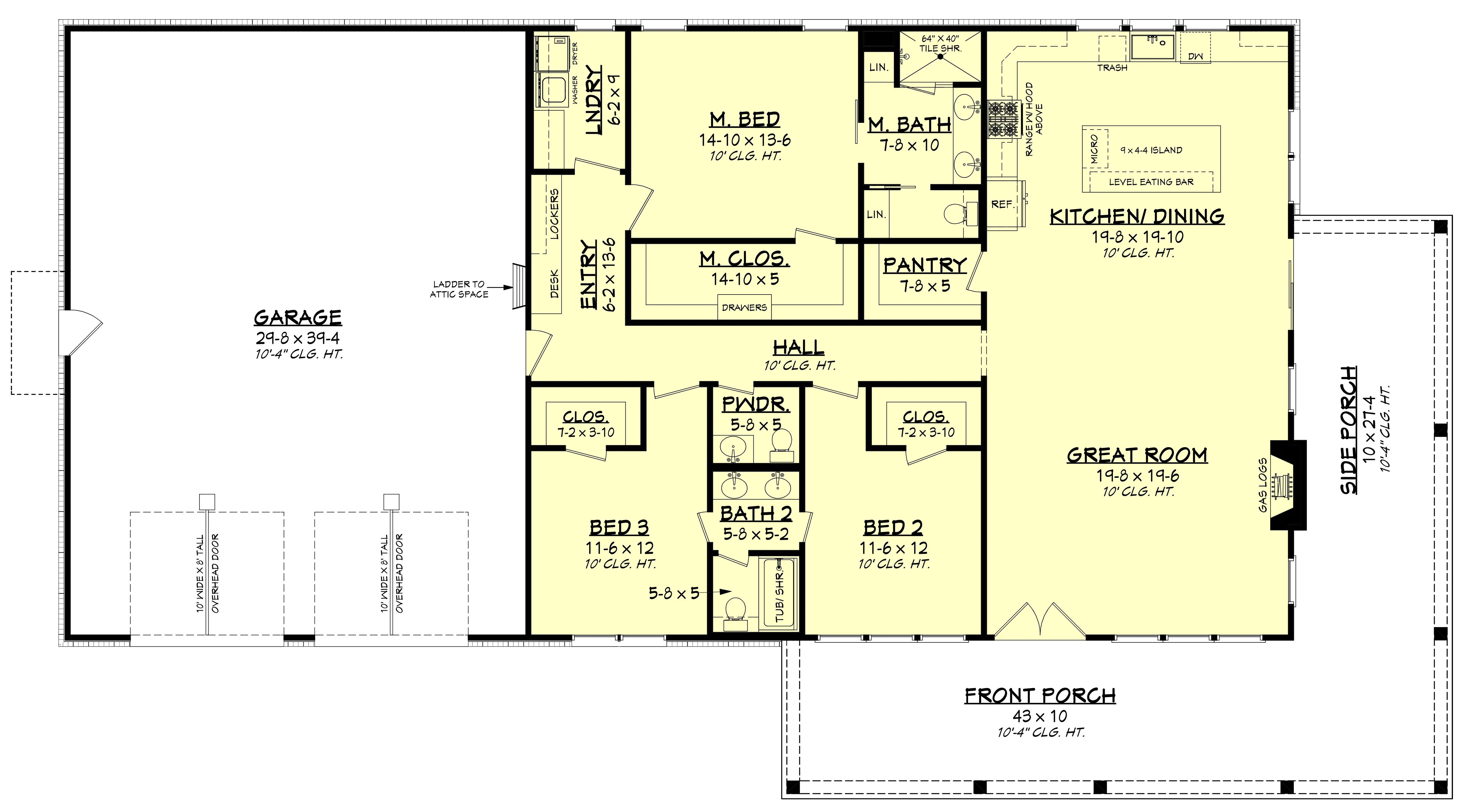 HPZ-22012 Vicky Barndominium House Plan - Image 12