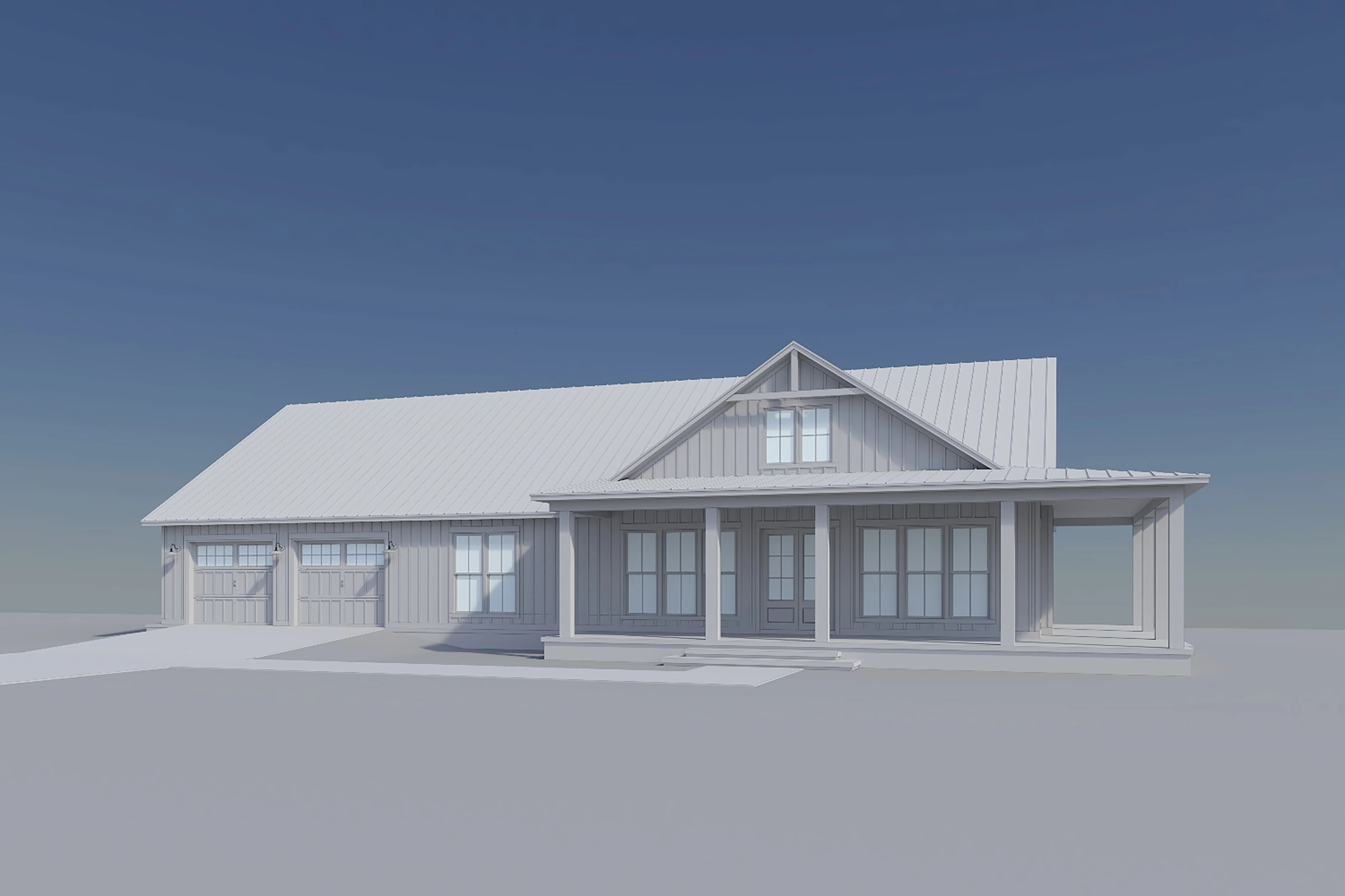 HPZ-22012 Vicky Barndominium House Plan - Image 6