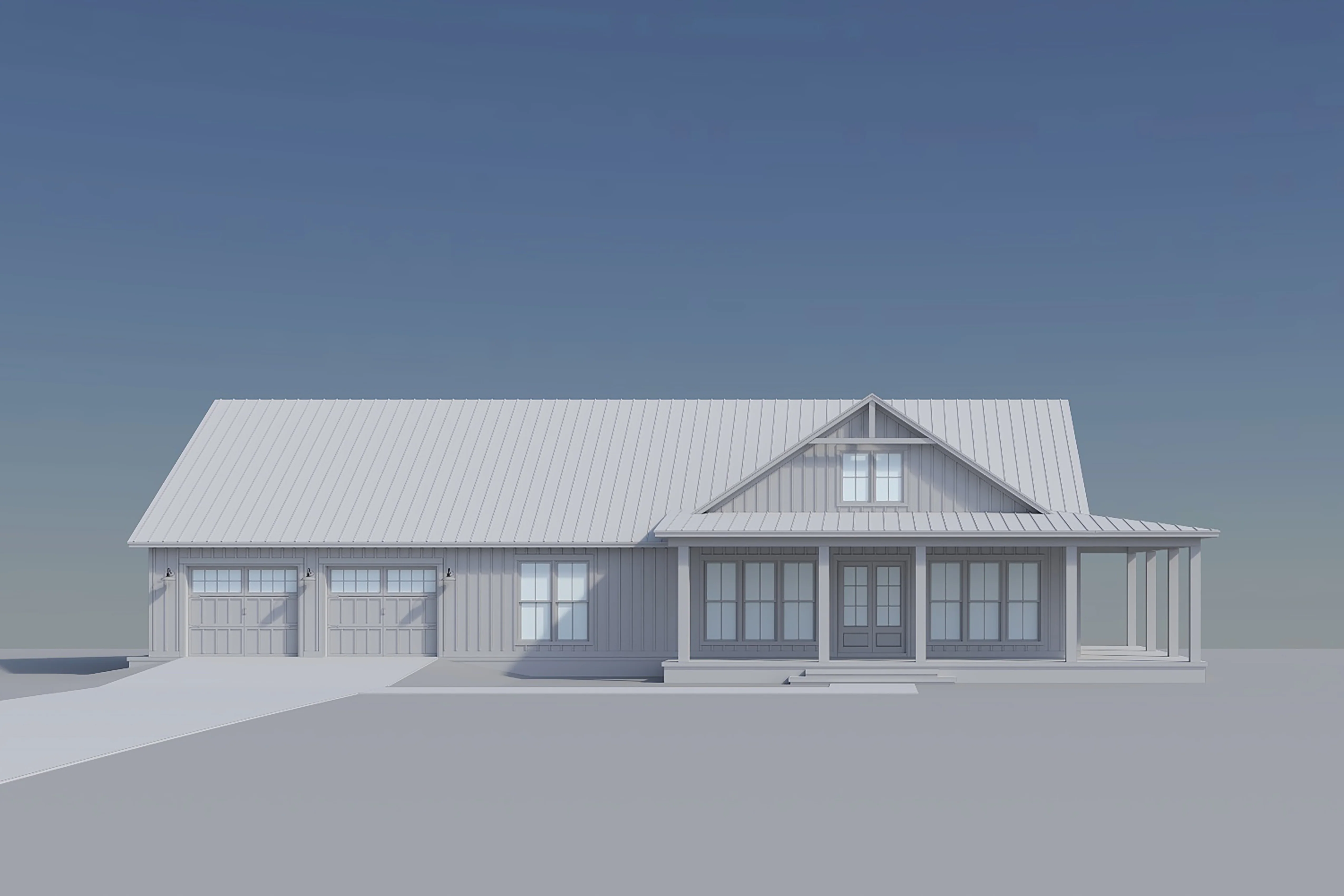 HPZ-22012 Vicky Barndominium House Plan - Image 7